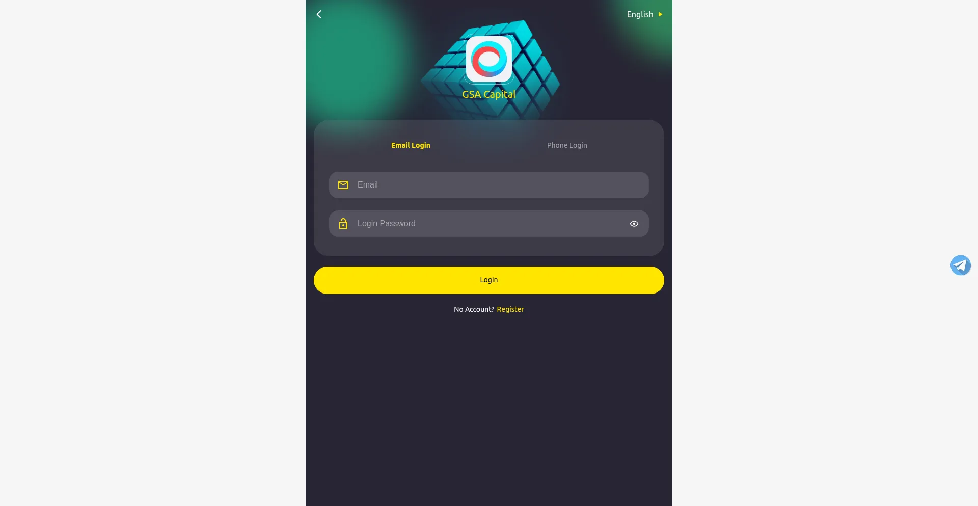 Website screenshot of Quantgsa.com