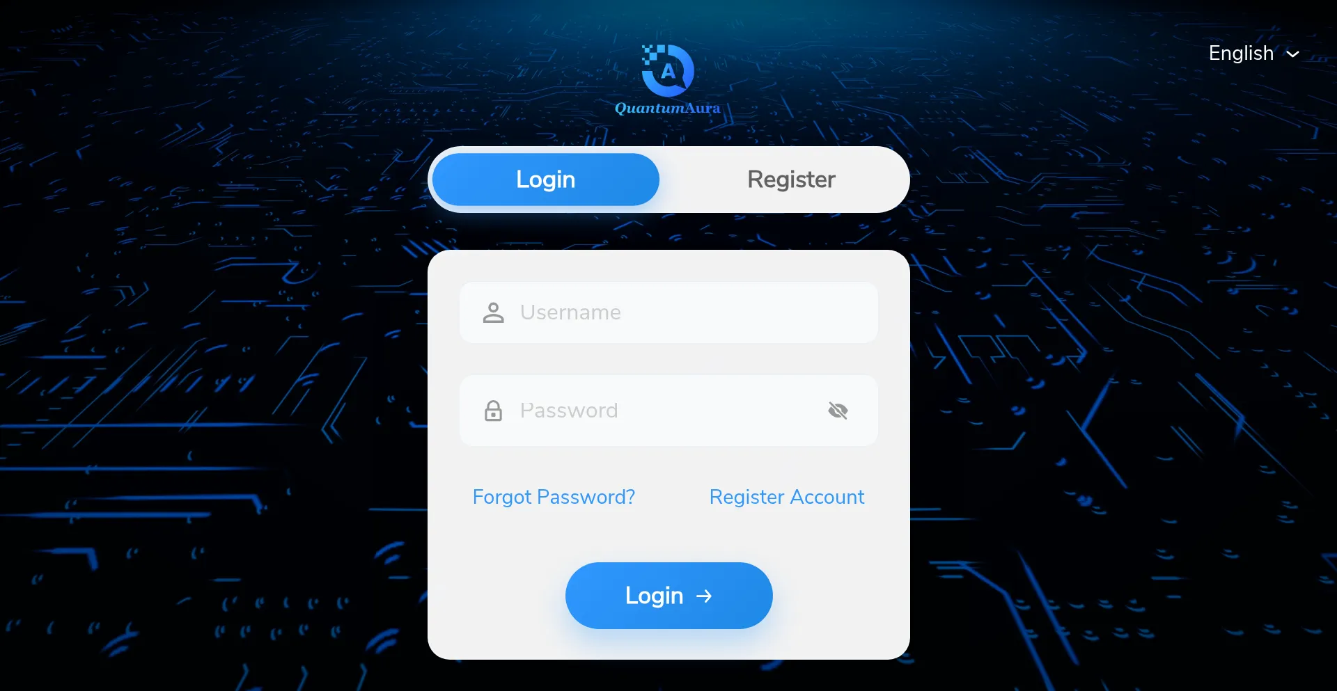Website screenshot of Quantum-aura.cc