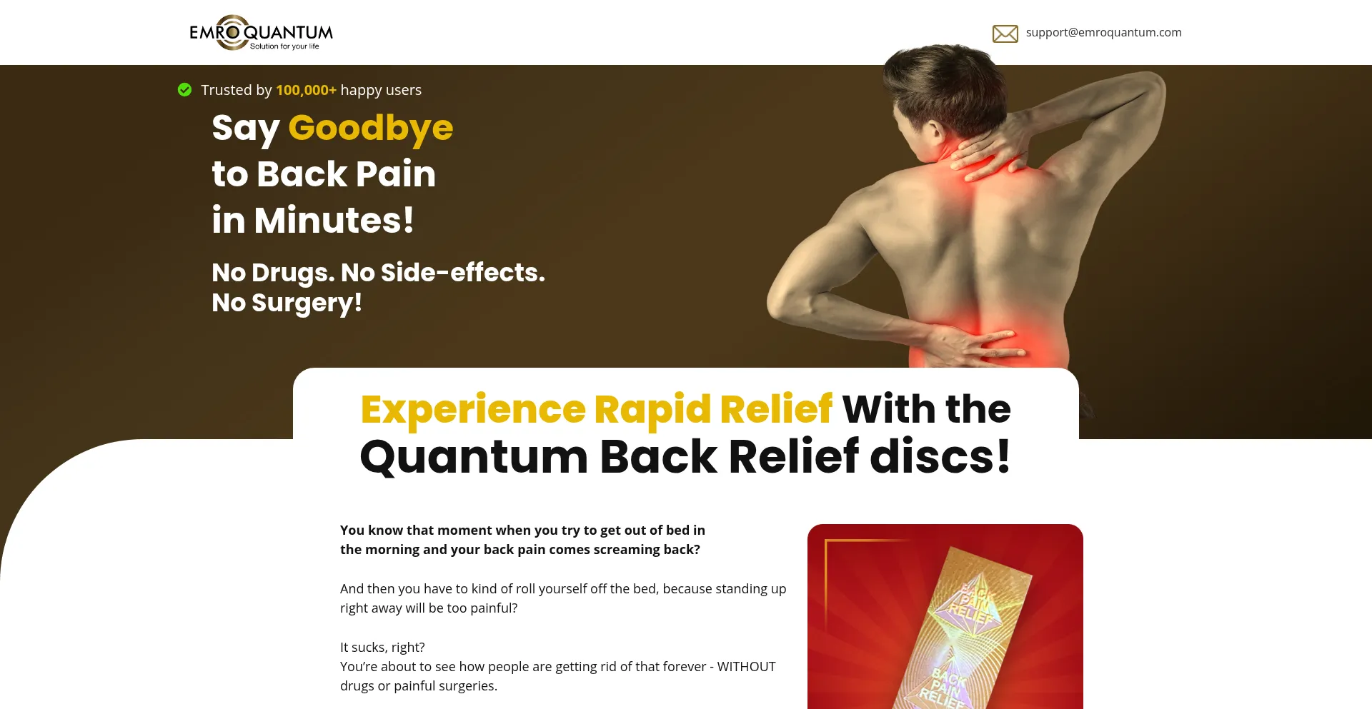 Is Quantumbackrelief.com Safe?