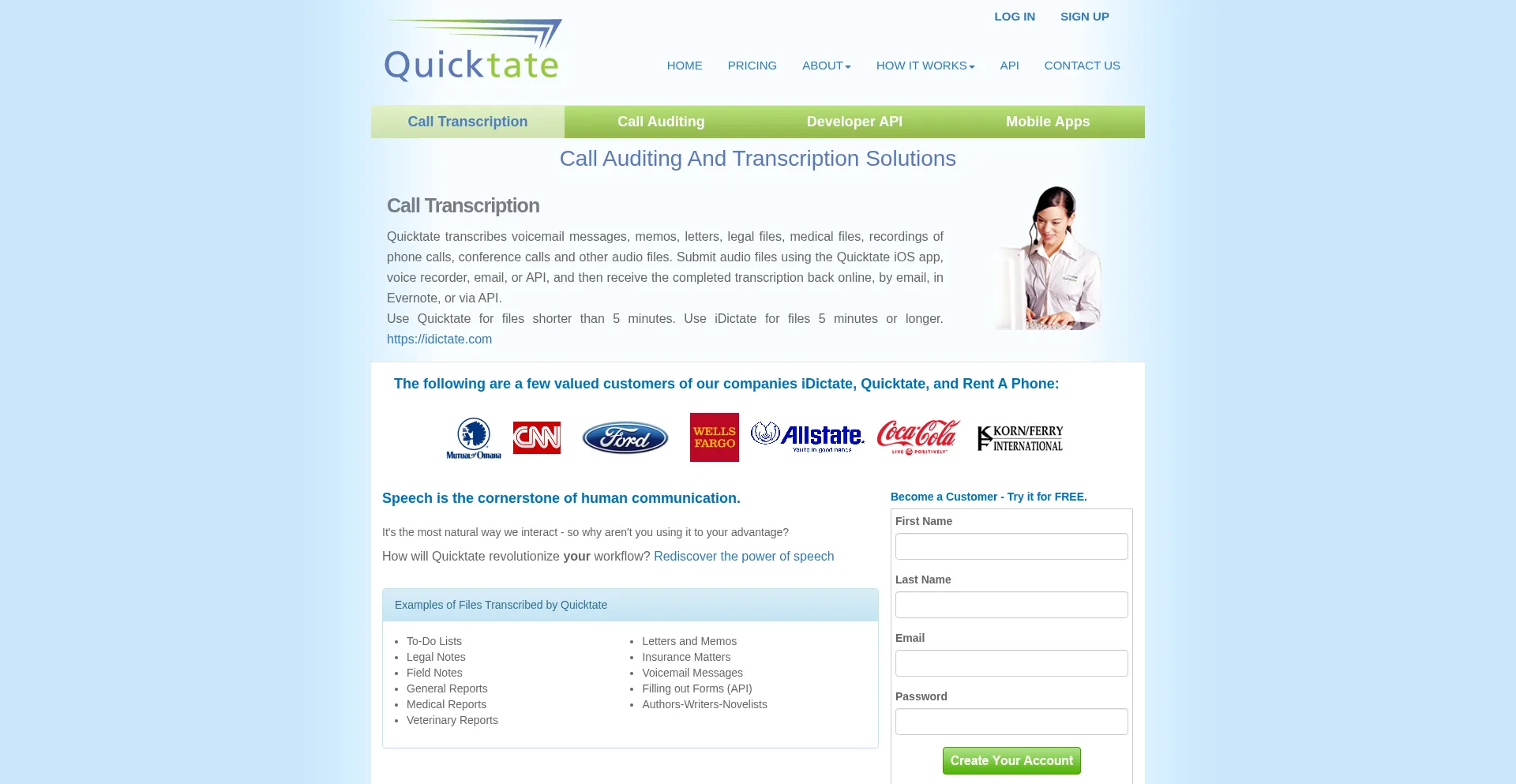 Quicktate.com