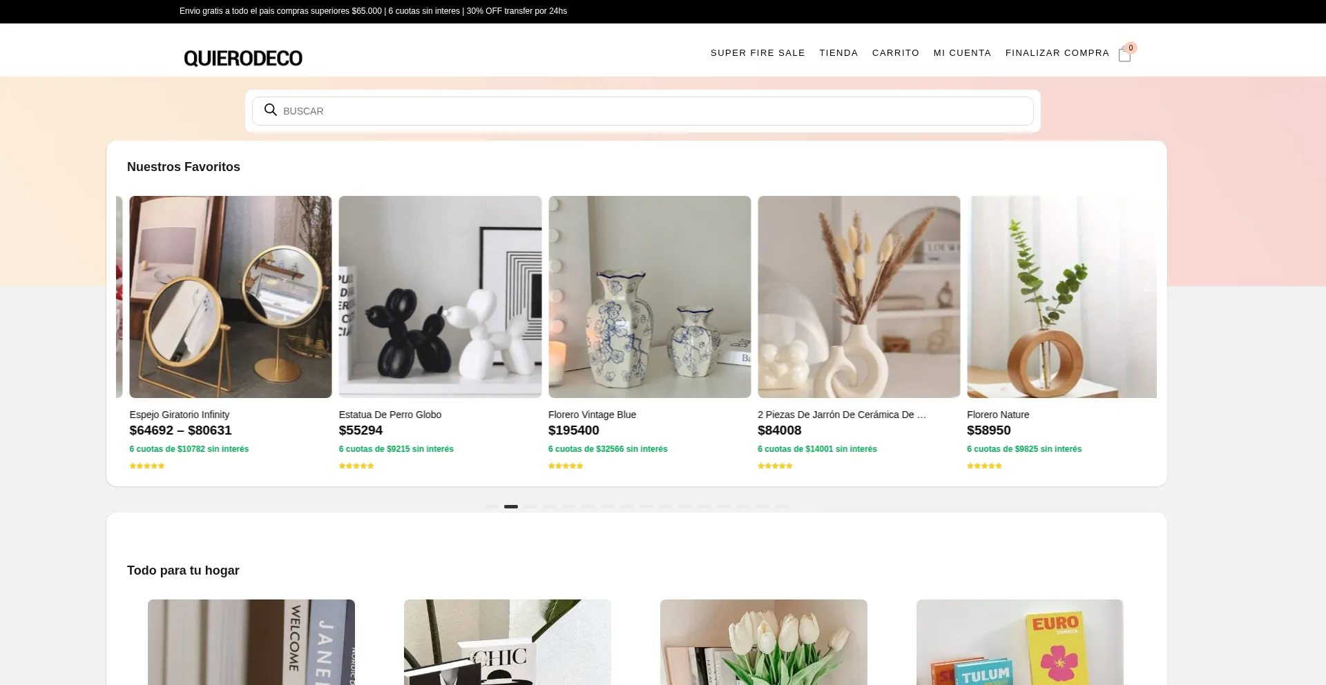 Quierodeco.com Screenshot