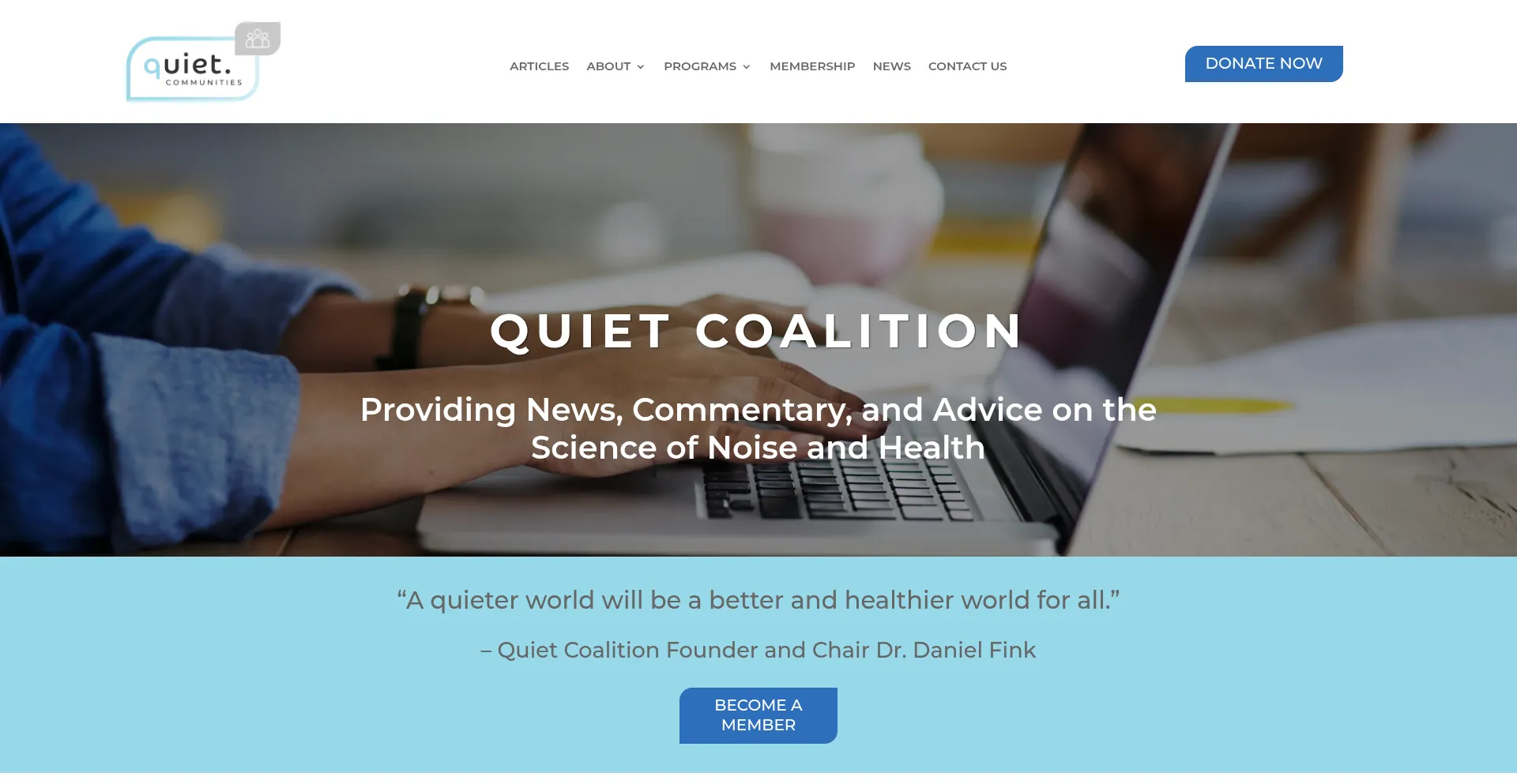 Quietcoalition.org Screenshot