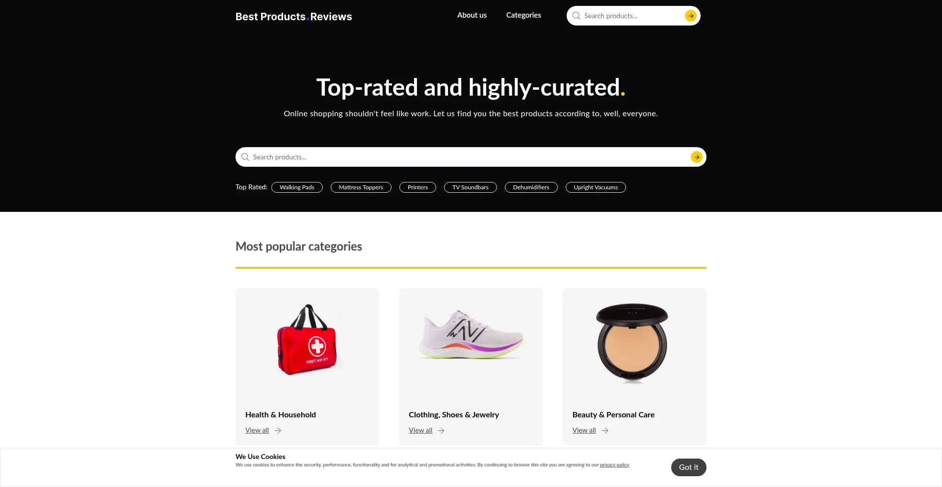 Website screenshot of Quizdeals.com