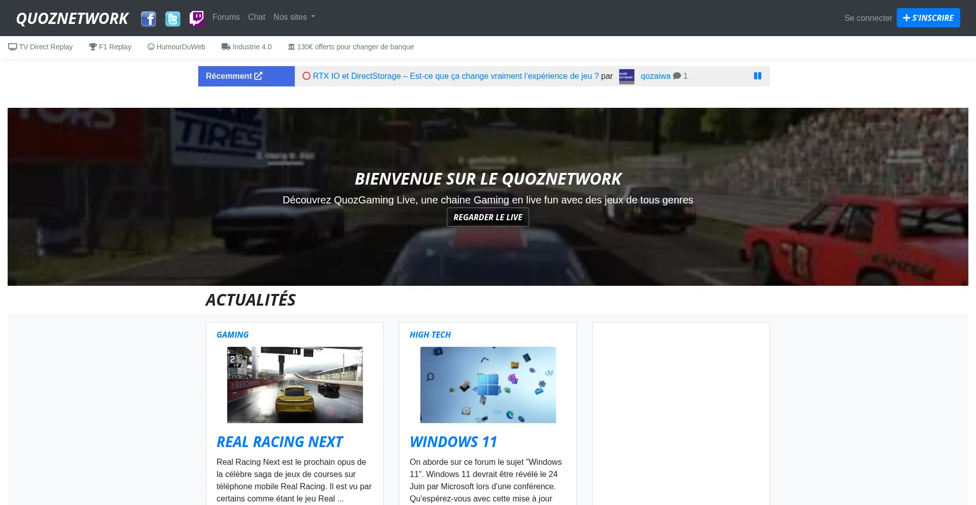 Website screenshot of Quozpowa.com