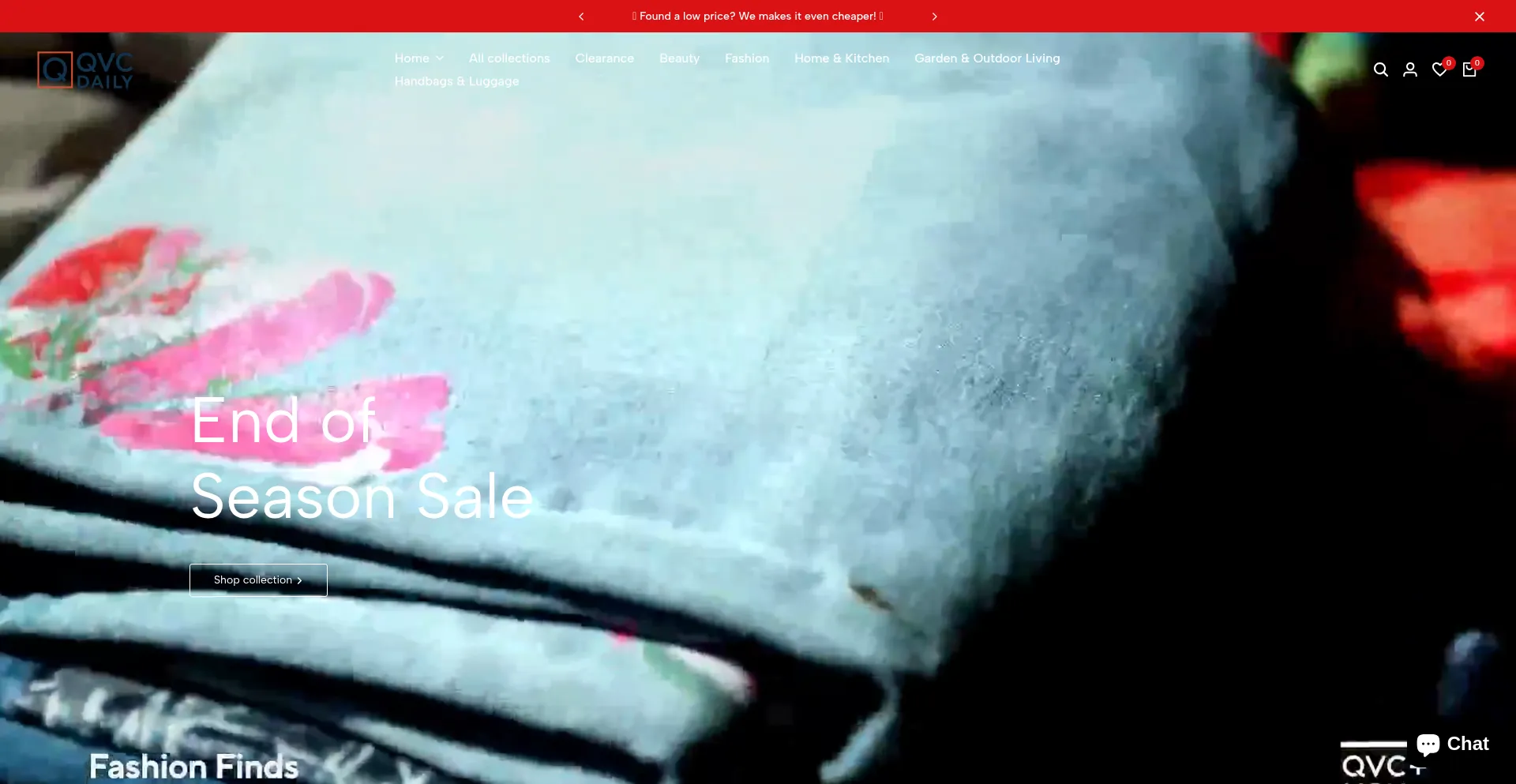 Website screenshot of Qvcdaily.com