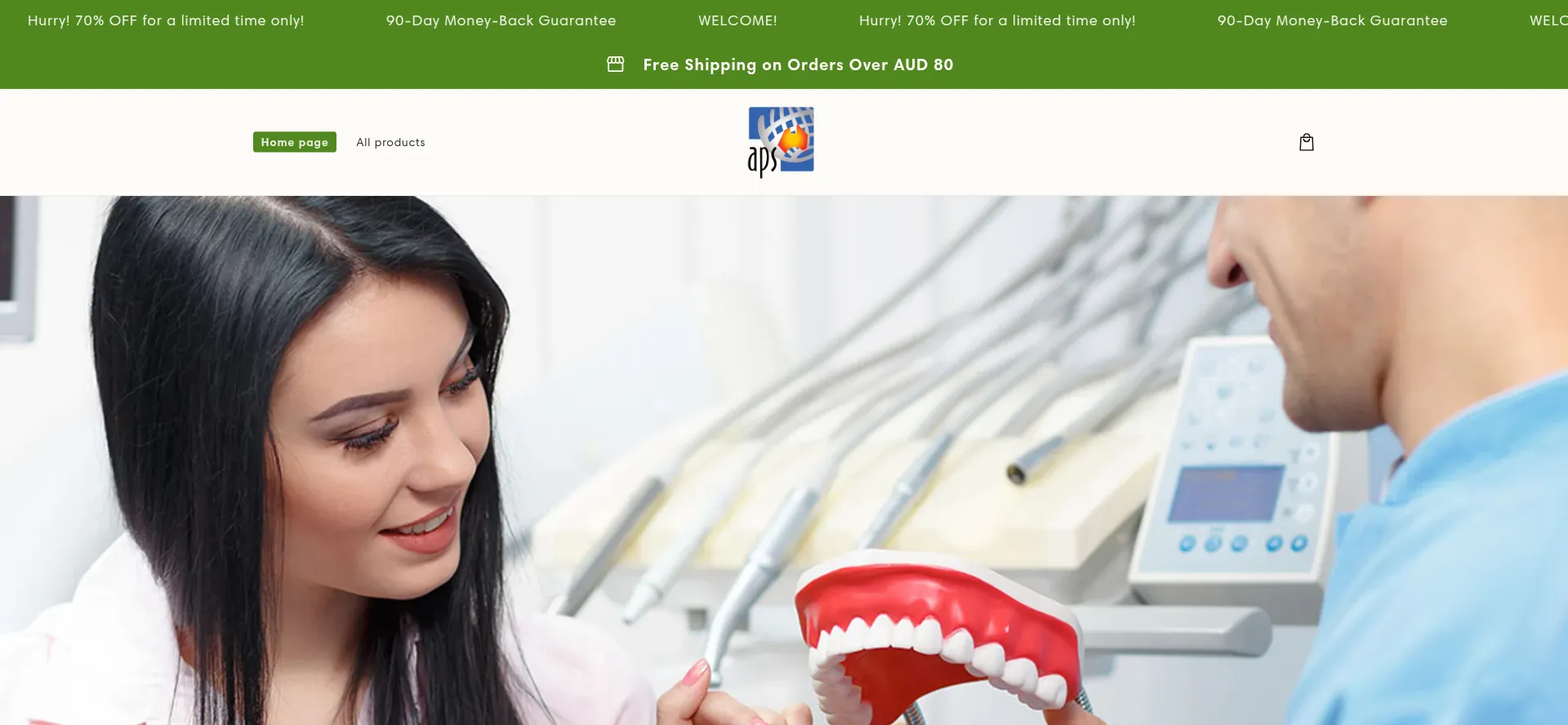 Website screenshot of Qytran.store