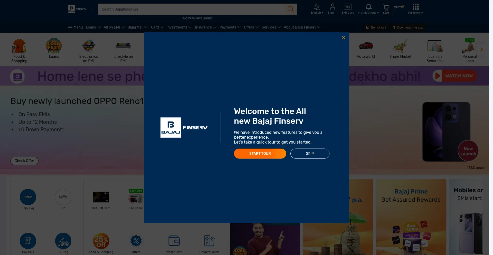 Website screenshot of R.bflcomm.in