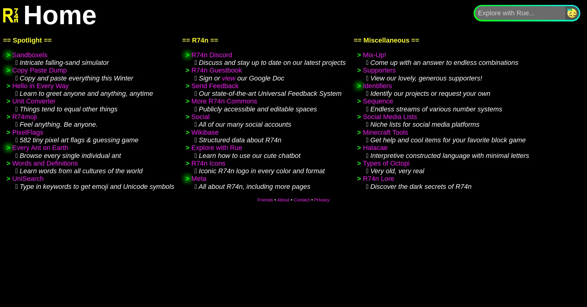 R74n.com Screenshot