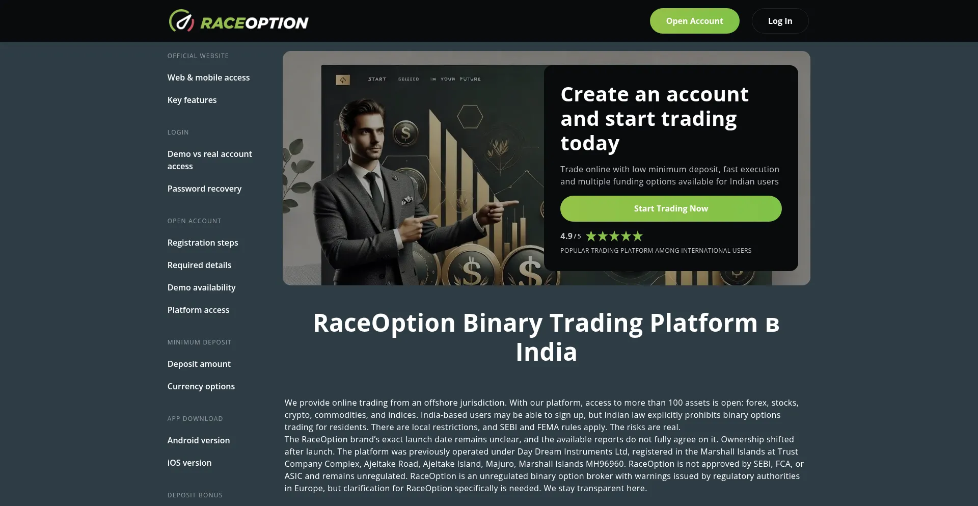Raceoptionindia.com