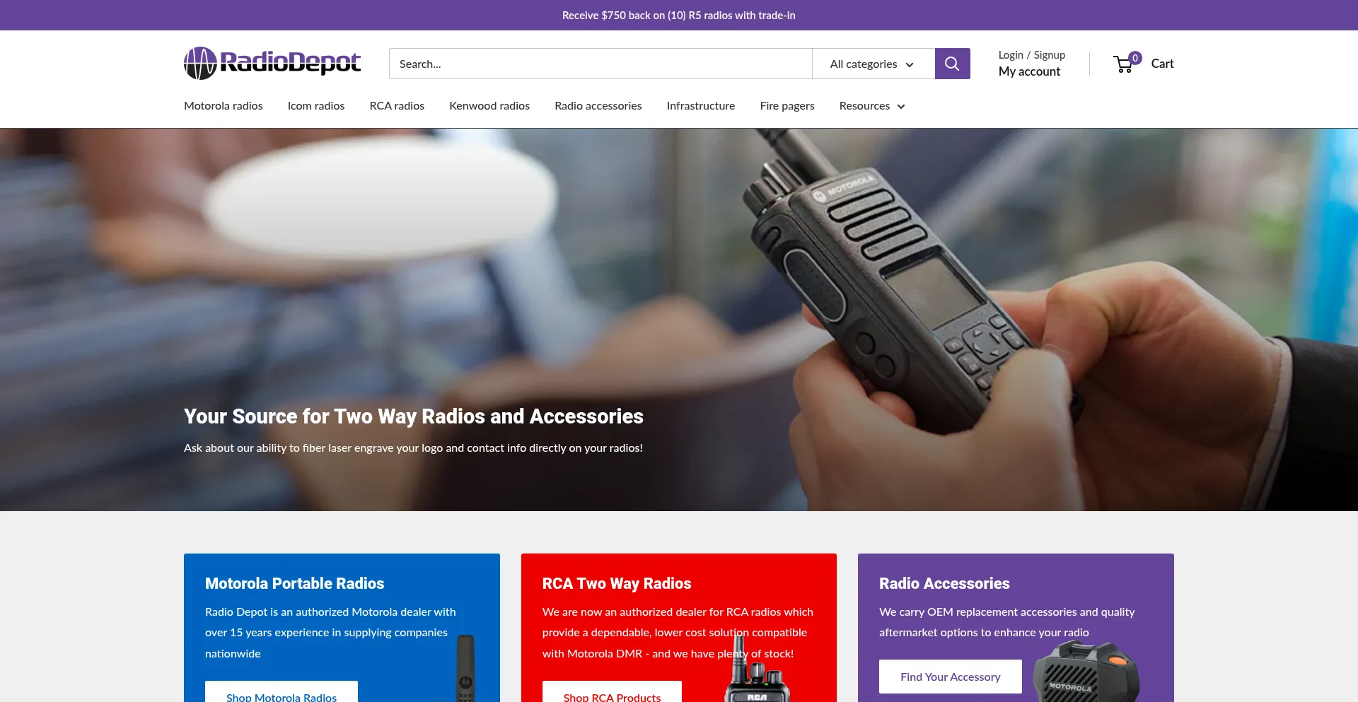 Radiodepot.com Screenshot