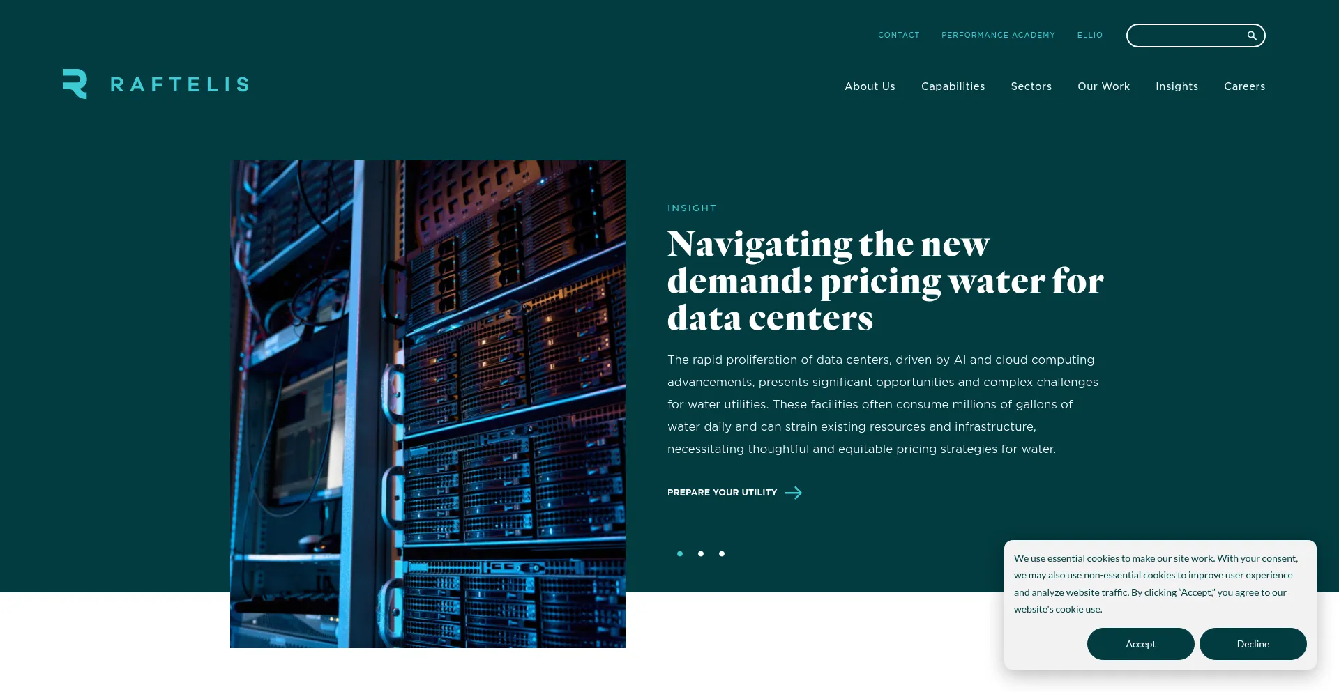 Raftelis.com Screenshot