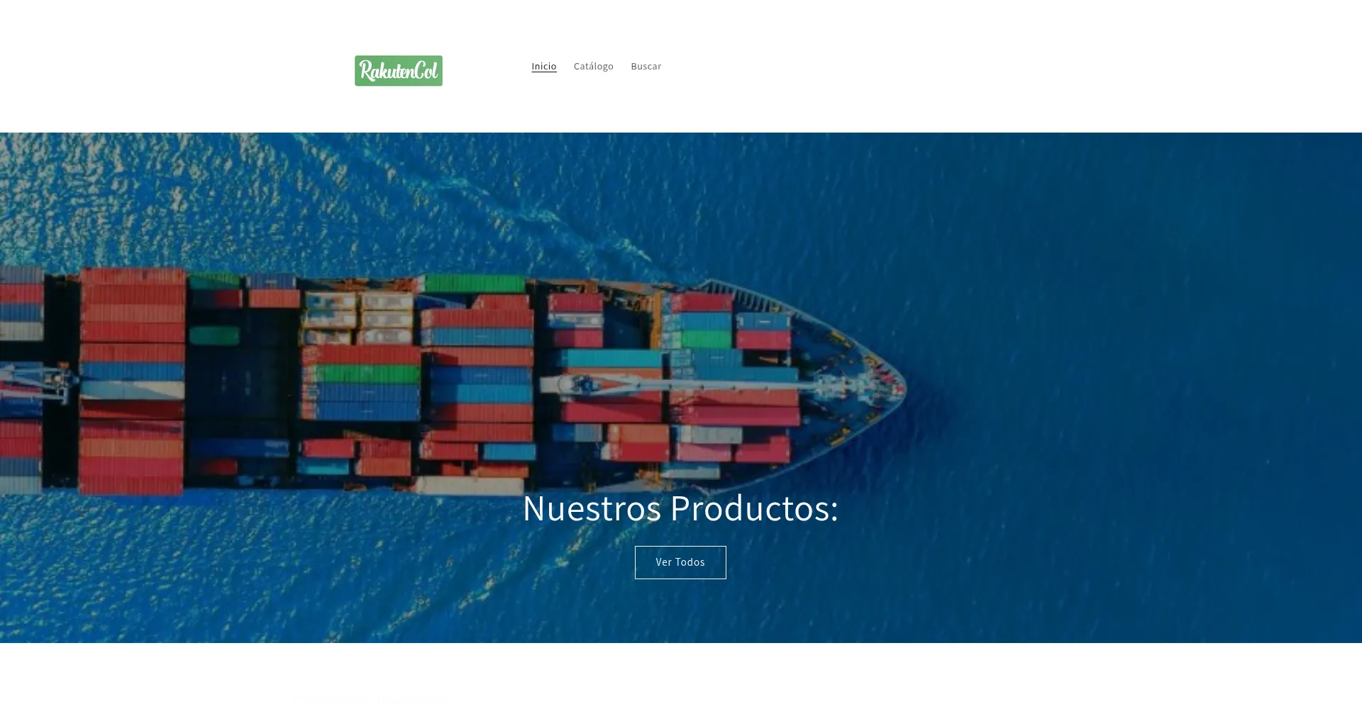 Website screenshot of Rakutencol.com