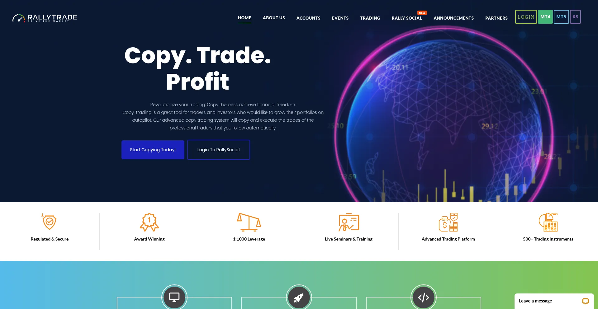 Rally.trade Screenshot