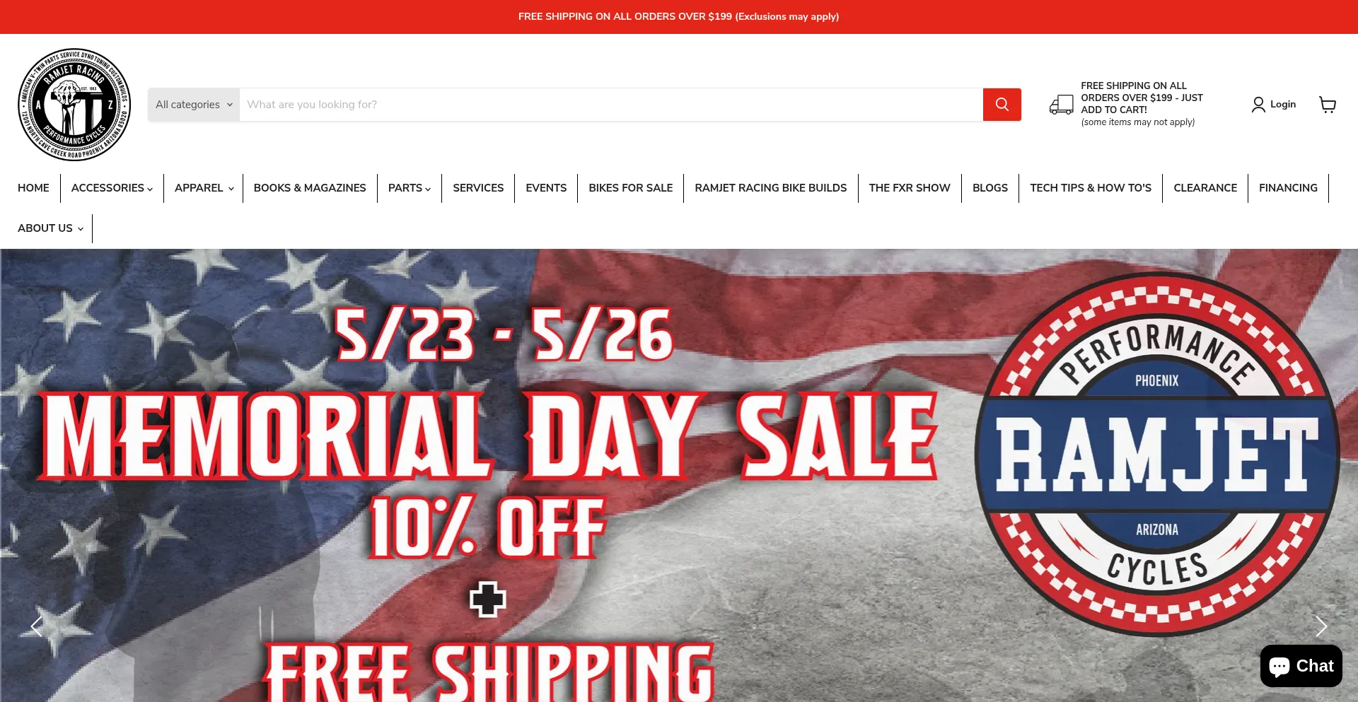 Website screenshot of Ramjetracing.com