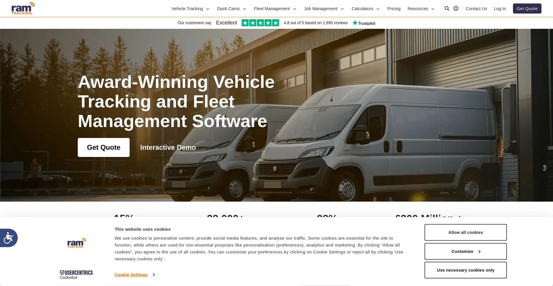Ramtracking.com Screenshot