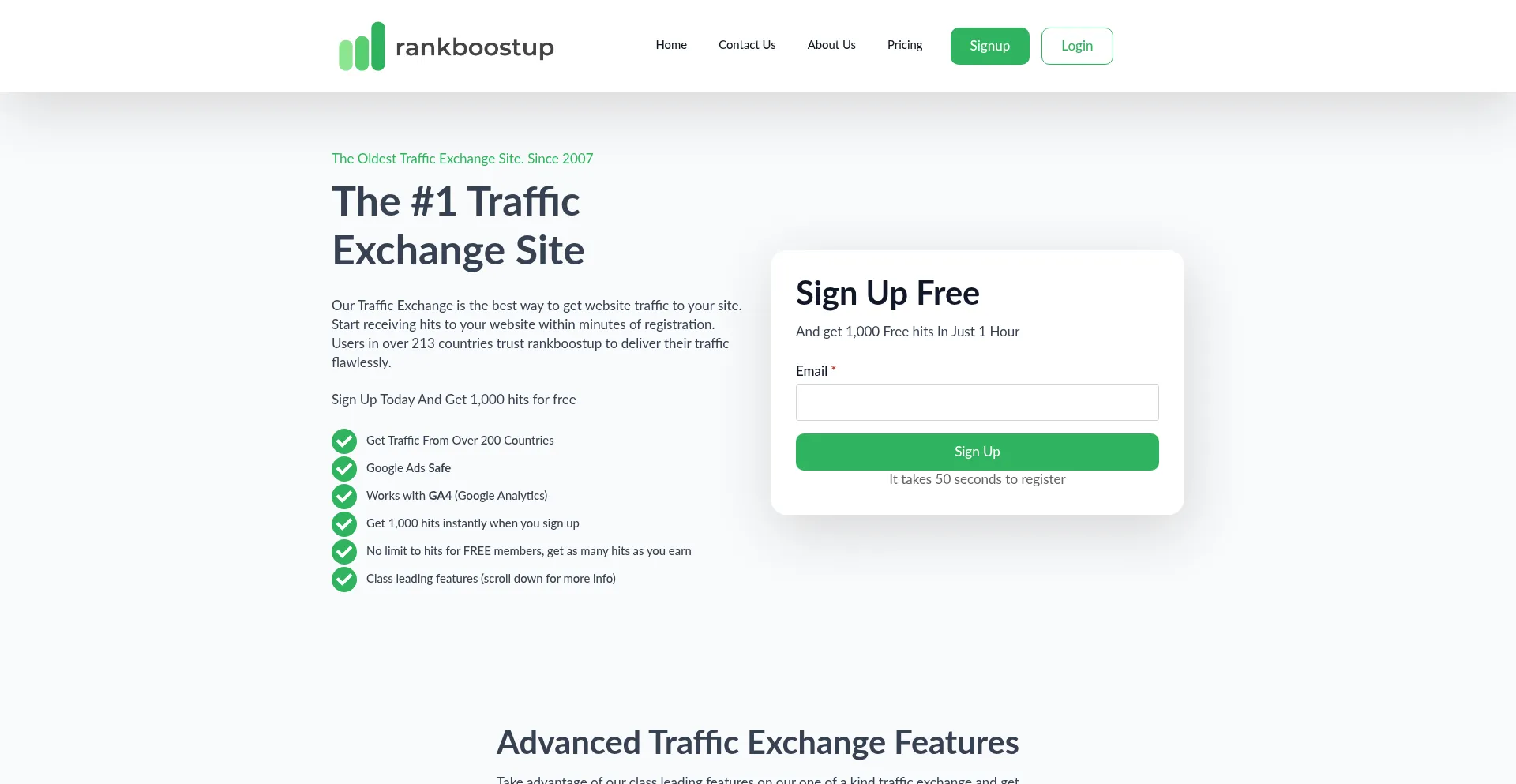 Rankboostup.com Screenshot