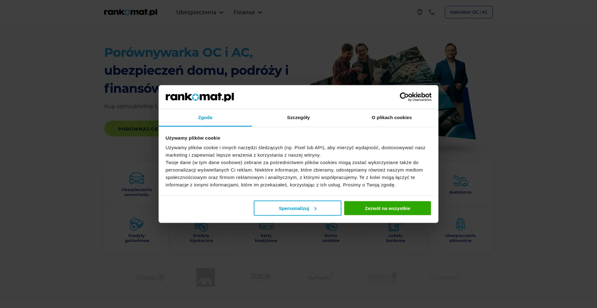 Website screenshot of Rankom.at