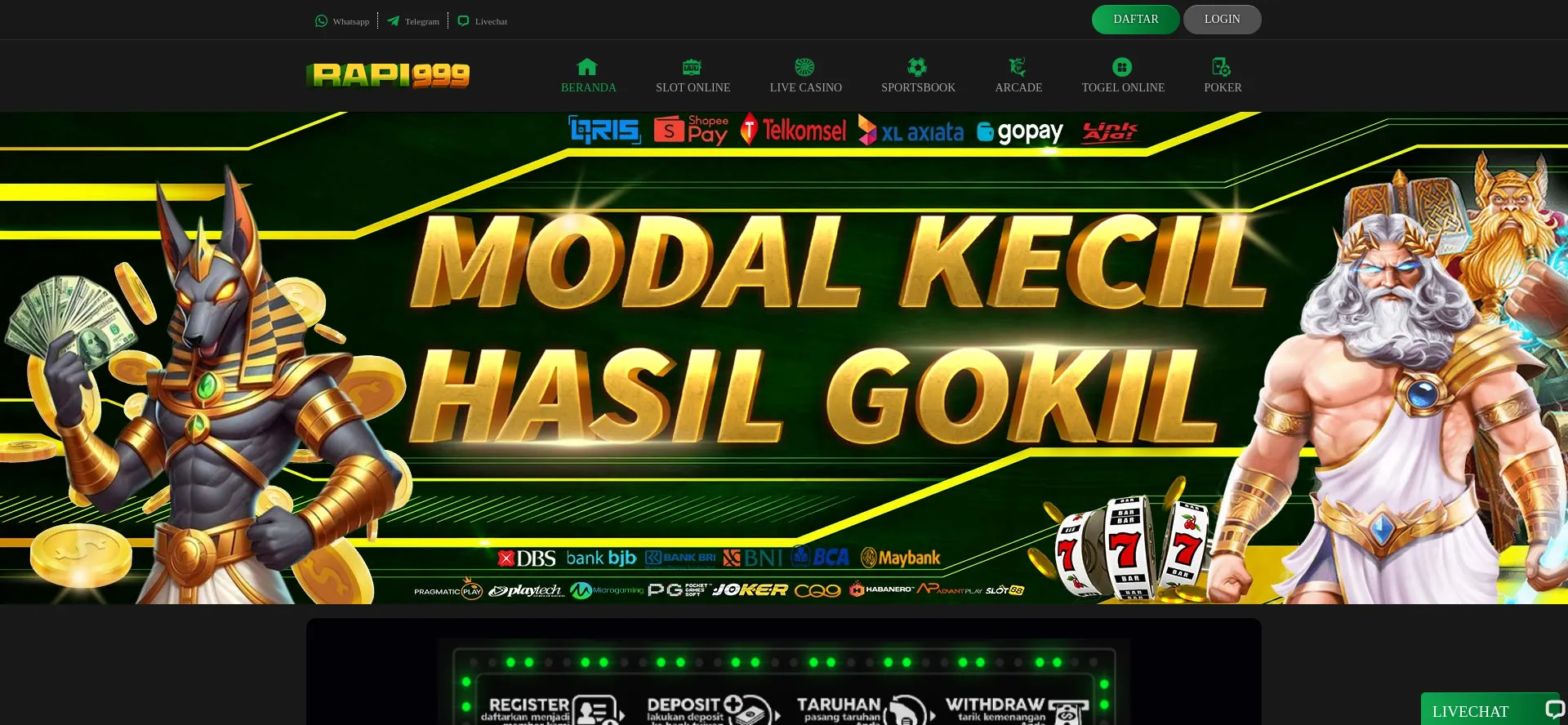 Website screenshot of Rapi999.co