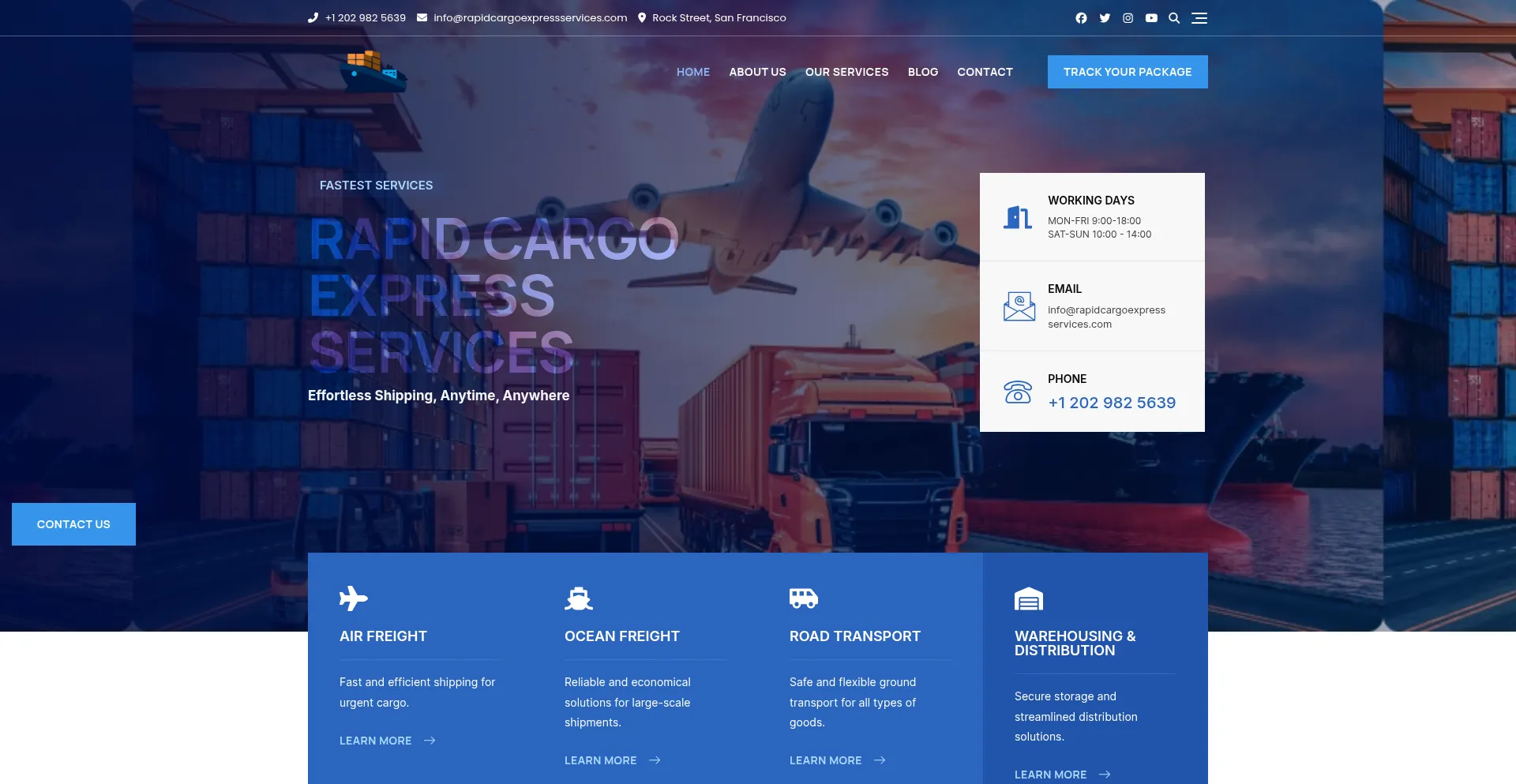 Rapidcargoexpressservices.com Screenshot