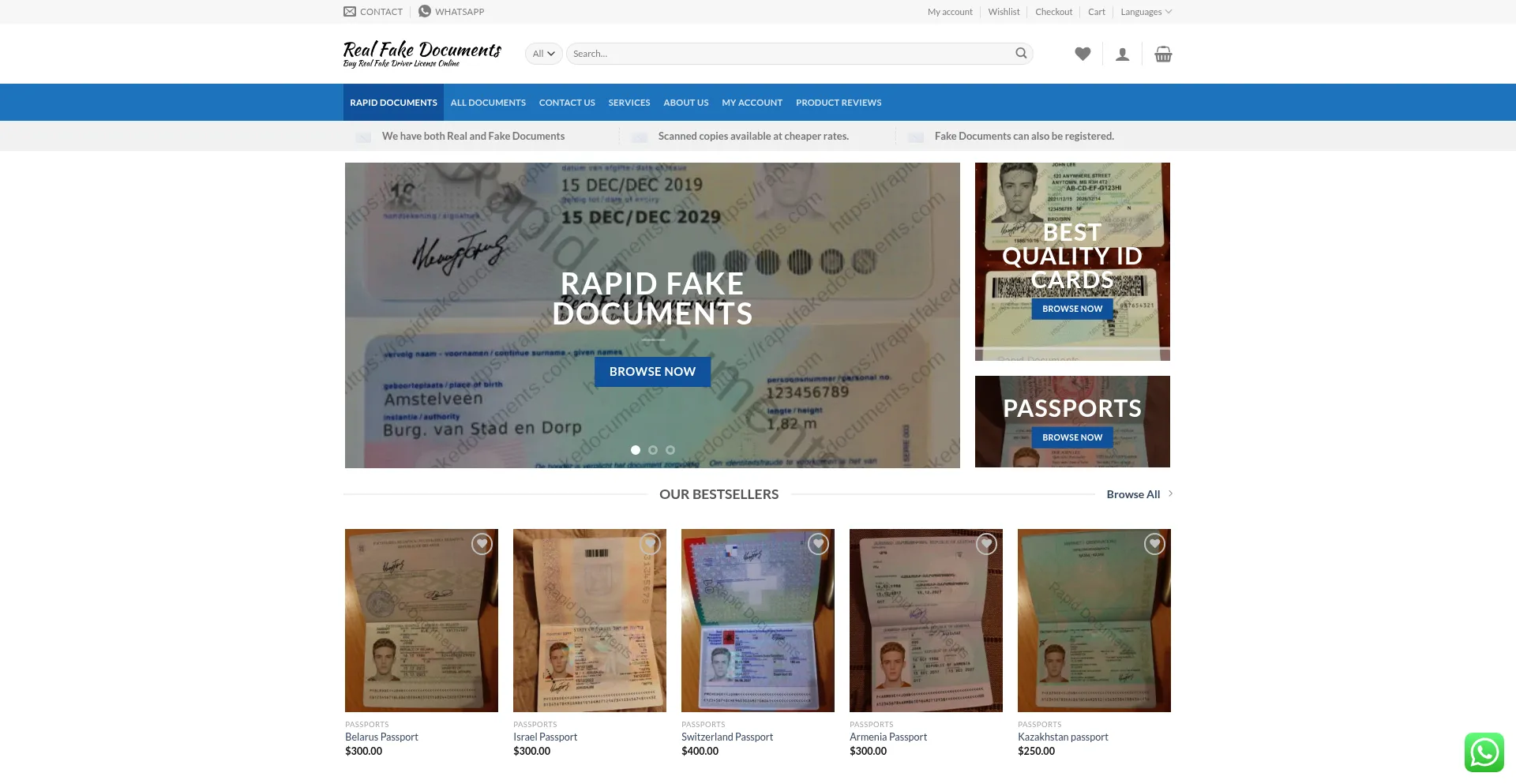 Is Rapidfakedocuments.com Safe?
