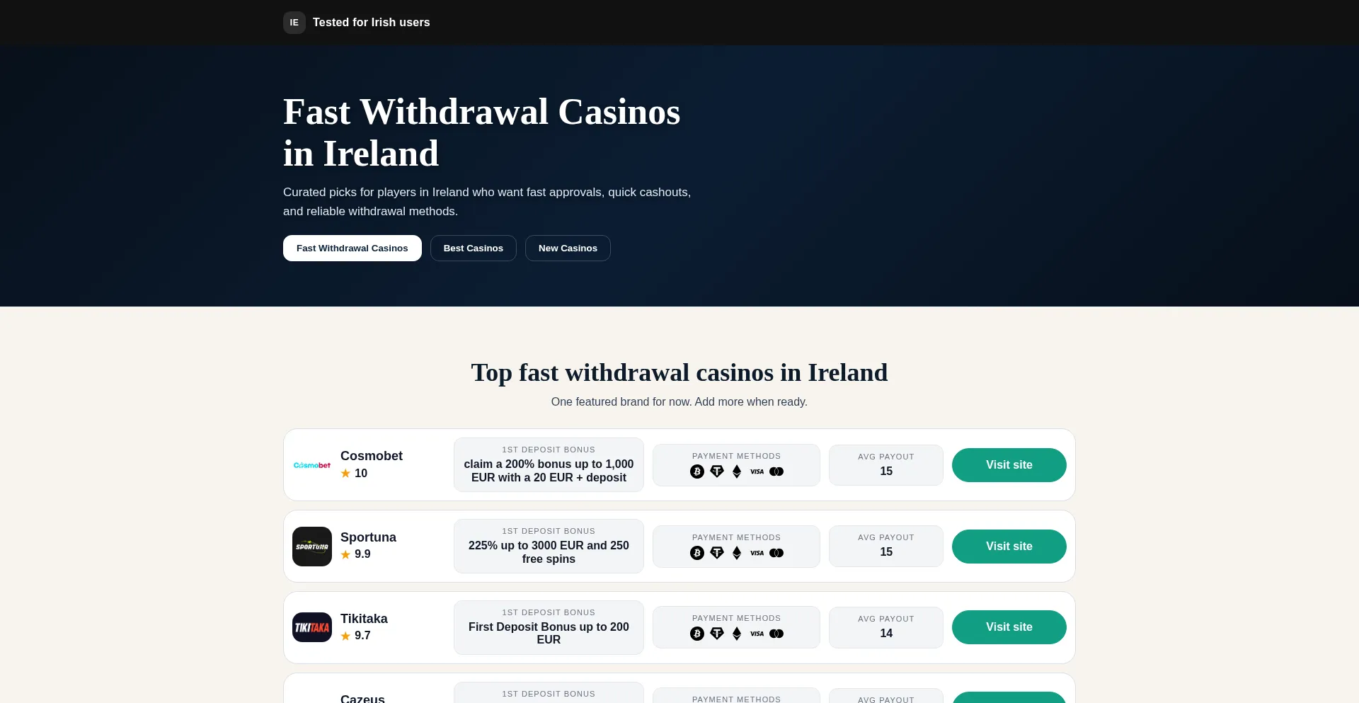 Rapidwithdrawalcasinos.com