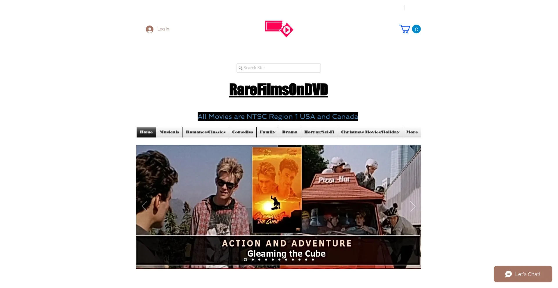Rarefilmsondvd.com Screenshot