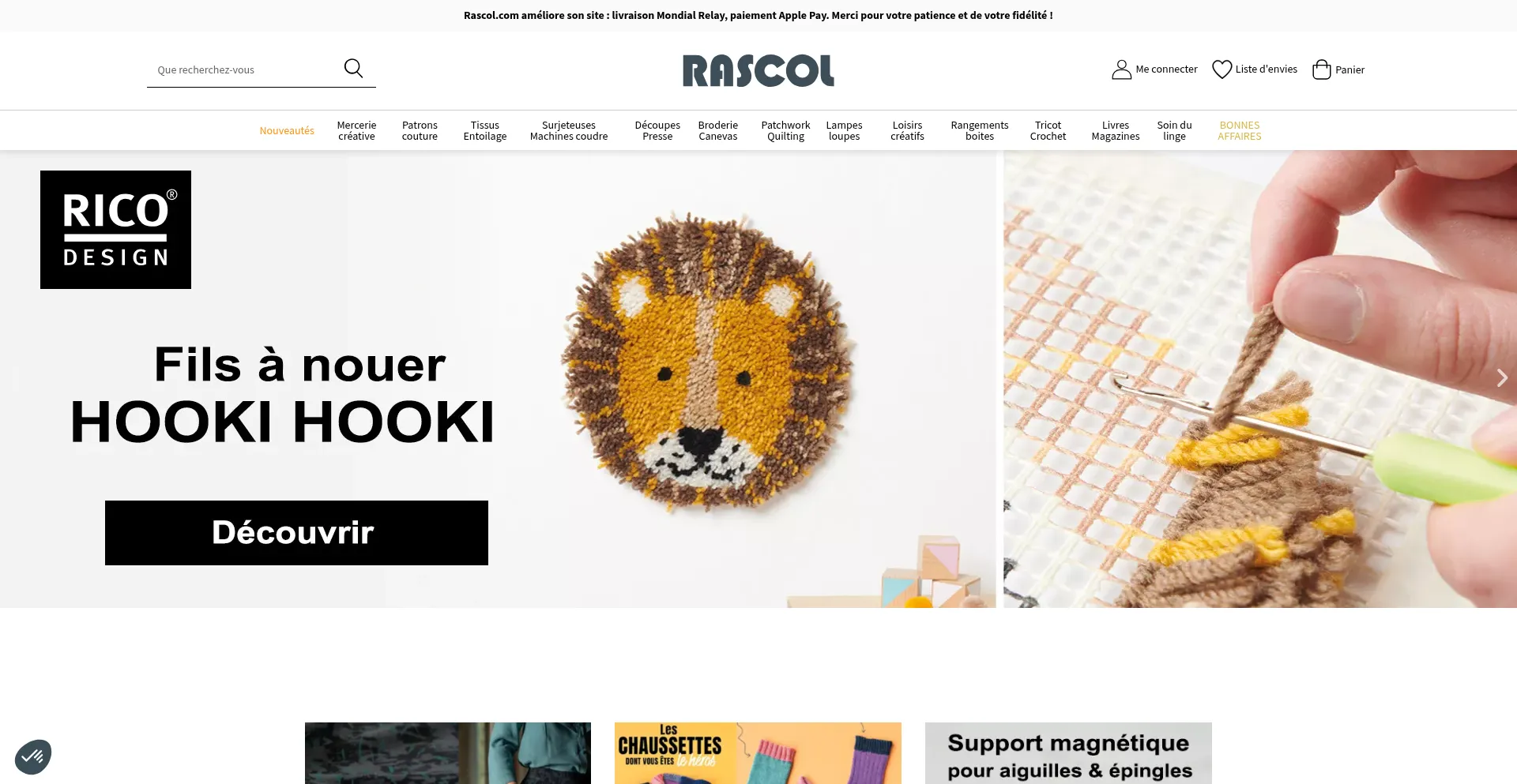 Website screenshot of Rascol.com