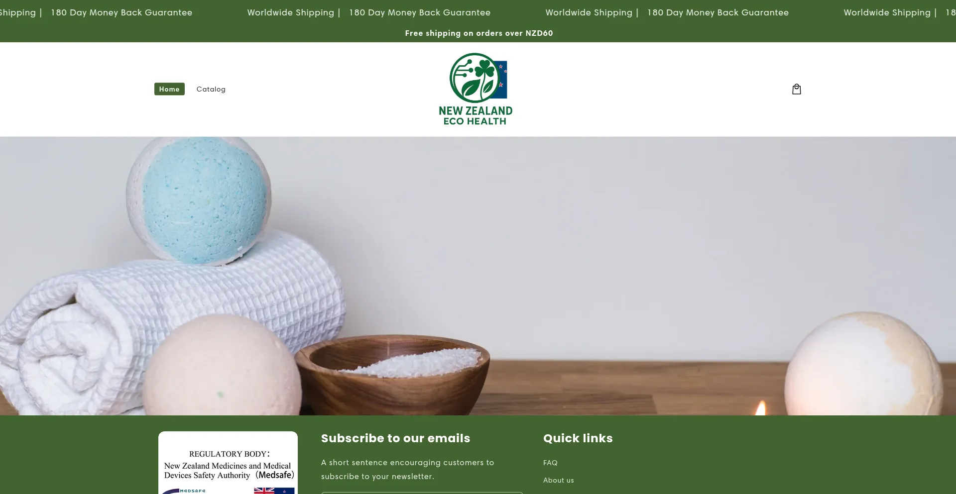 Website screenshot of Rashior.com