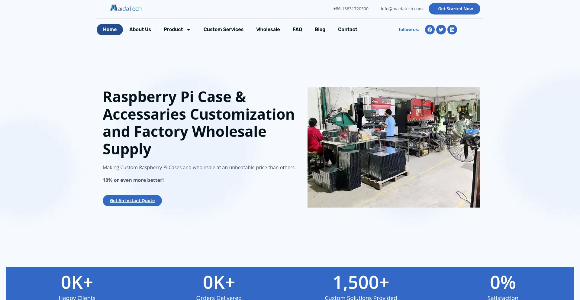 Raspberrypicase.com Screenshot
