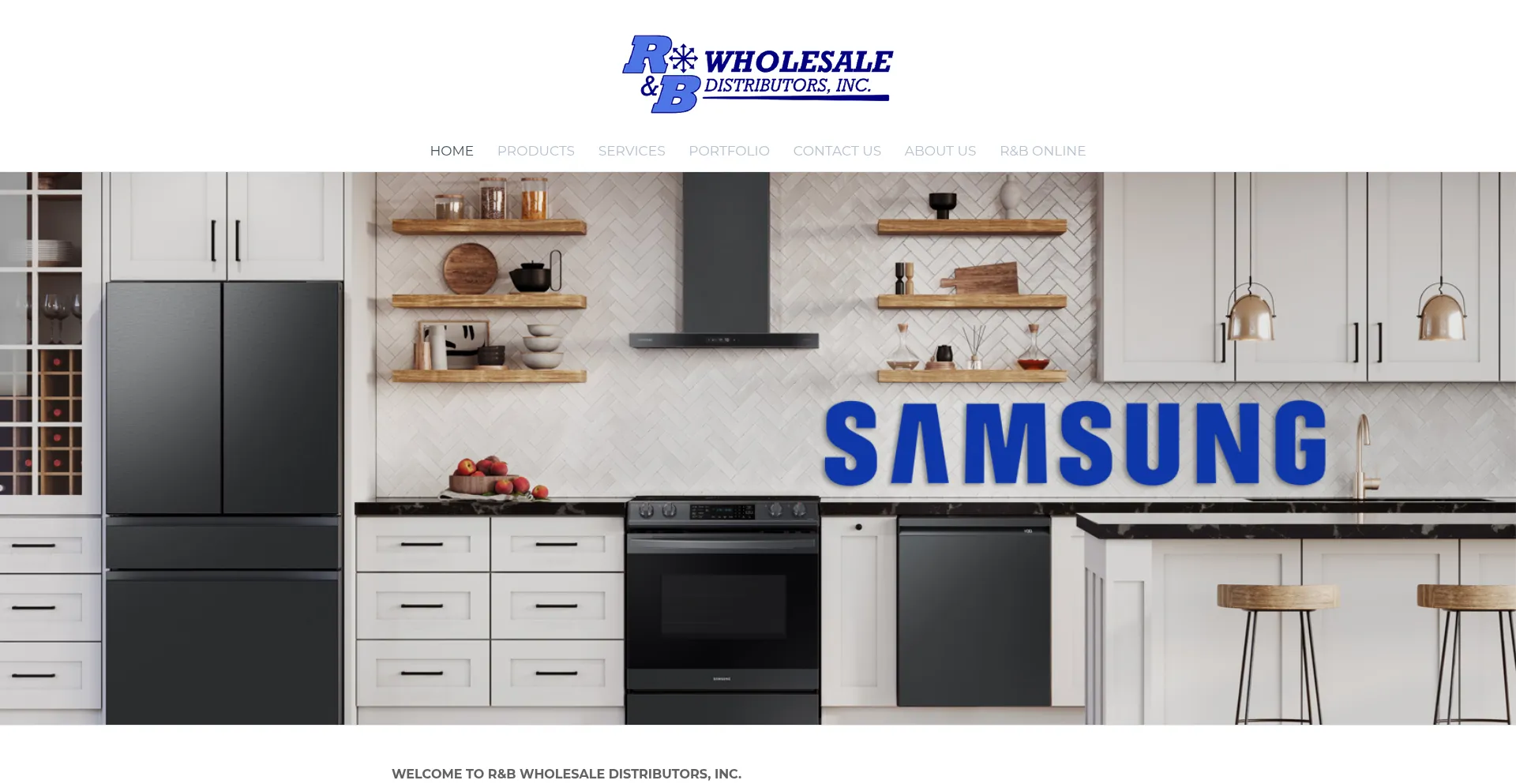 Website screenshot of Rbdist.com