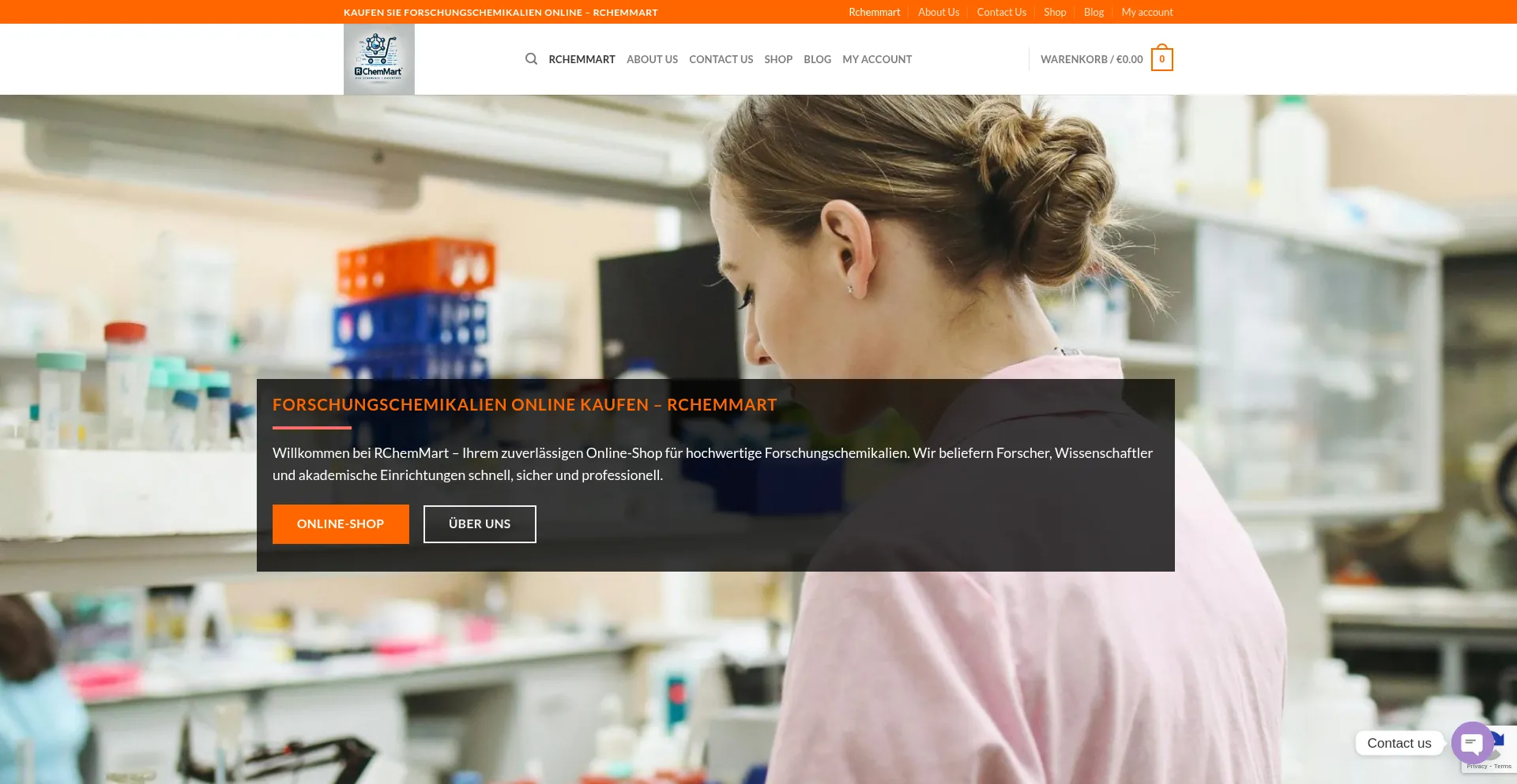 Website screenshot of Rchemmart.com