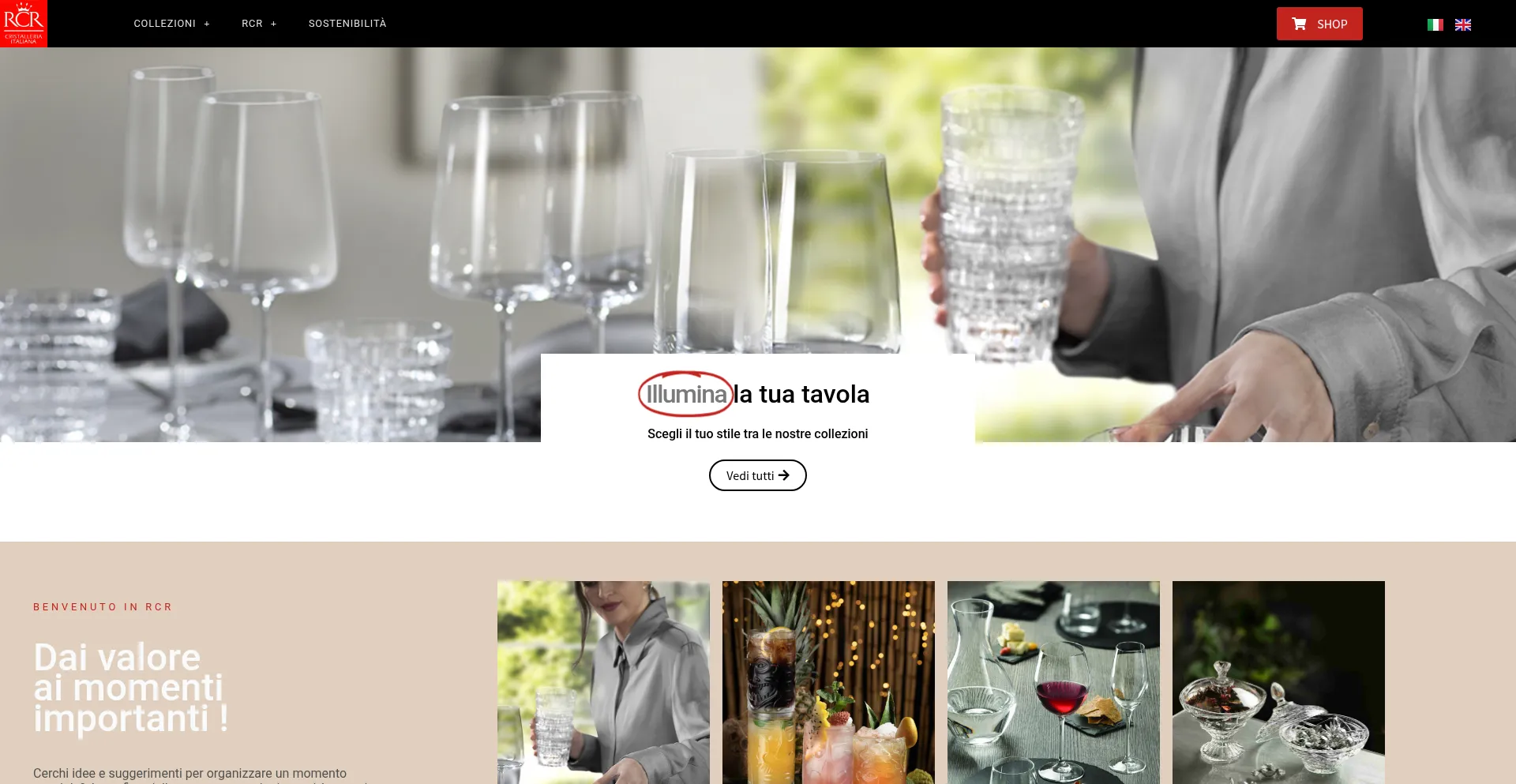 Website screenshot of Rcrcrystal.com