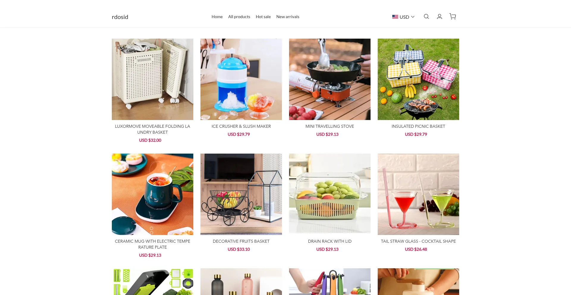 Website screenshot of Rdosid.com