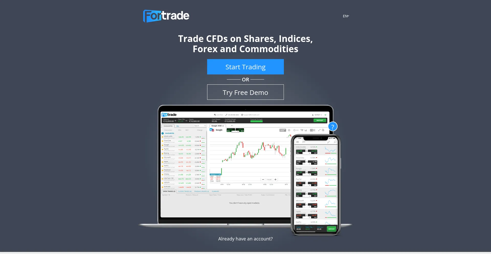 Ready.fortrade.com