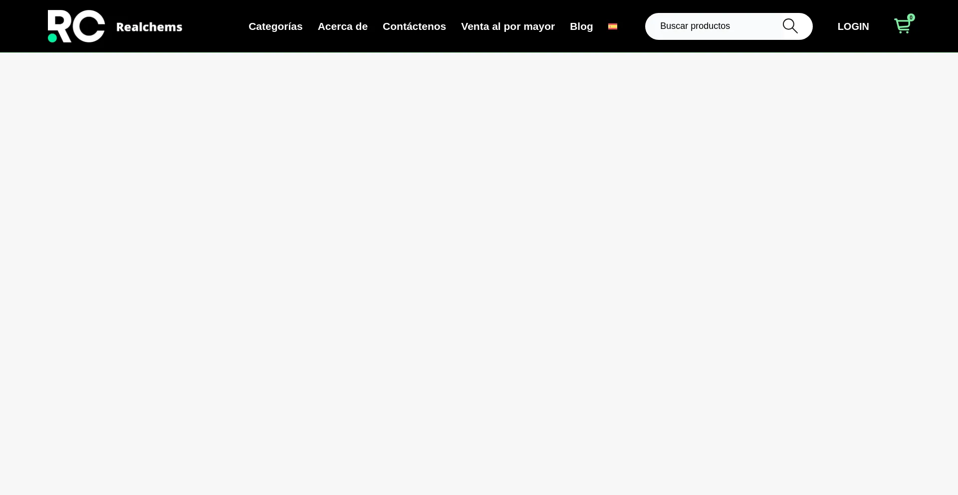 Website screenshot of Realchems.es