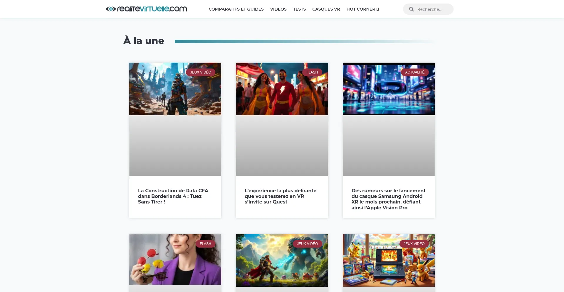 Realitevirtuelle.com Screenshot