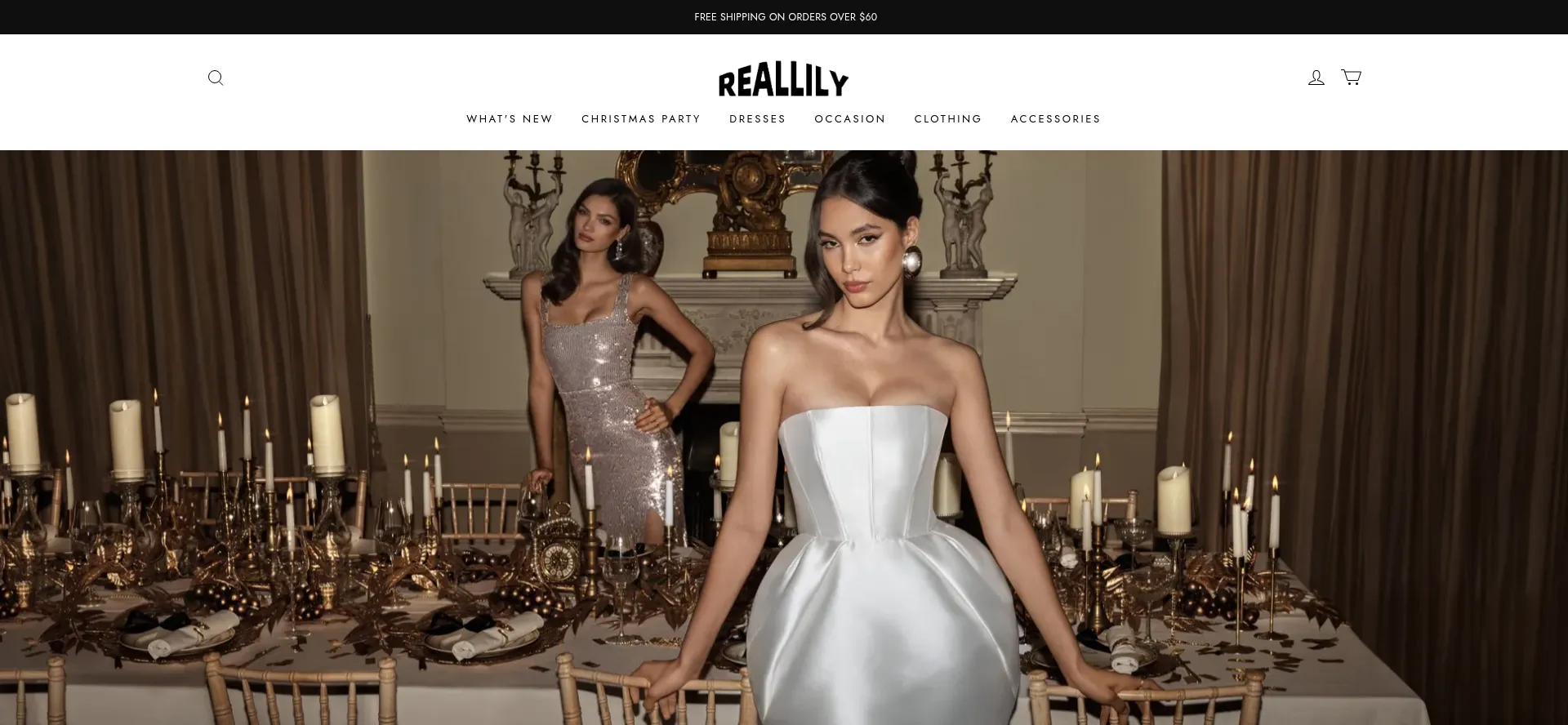 Website screenshot of Reallilya.com