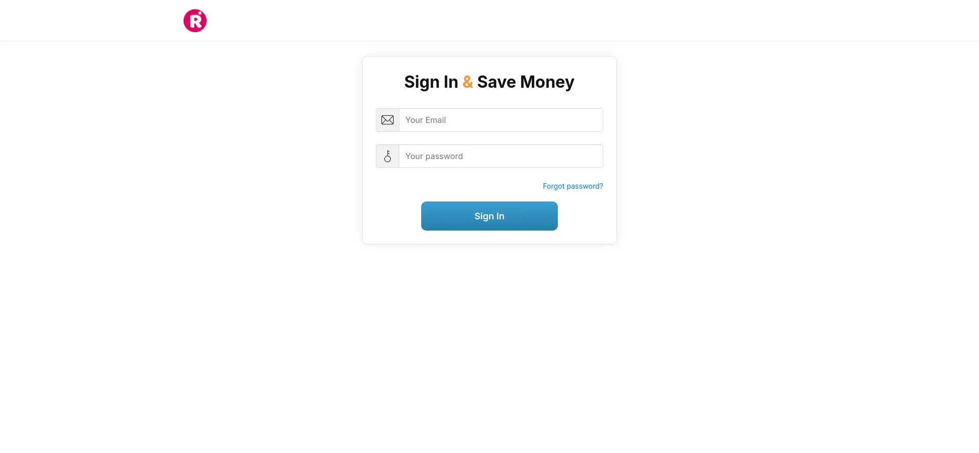 Website screenshot of Rebaterealm.com