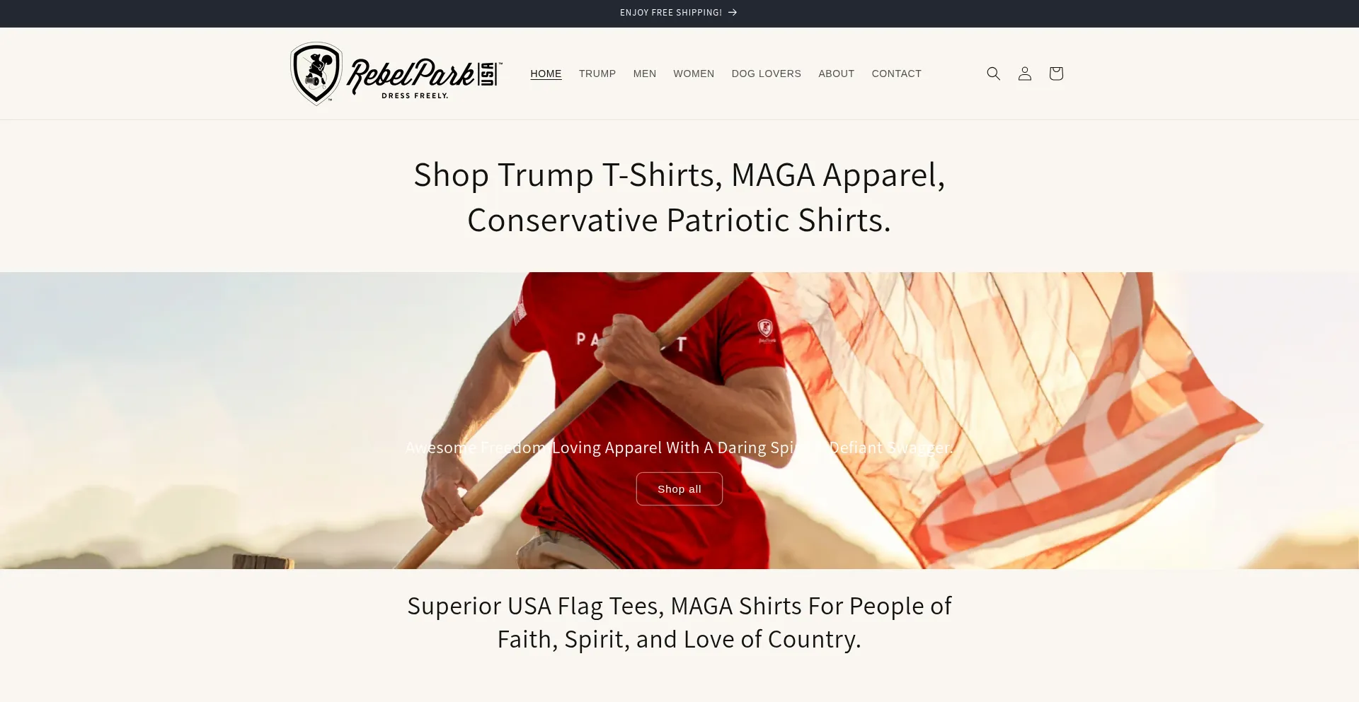 Rebelparkusa.com Screenshot