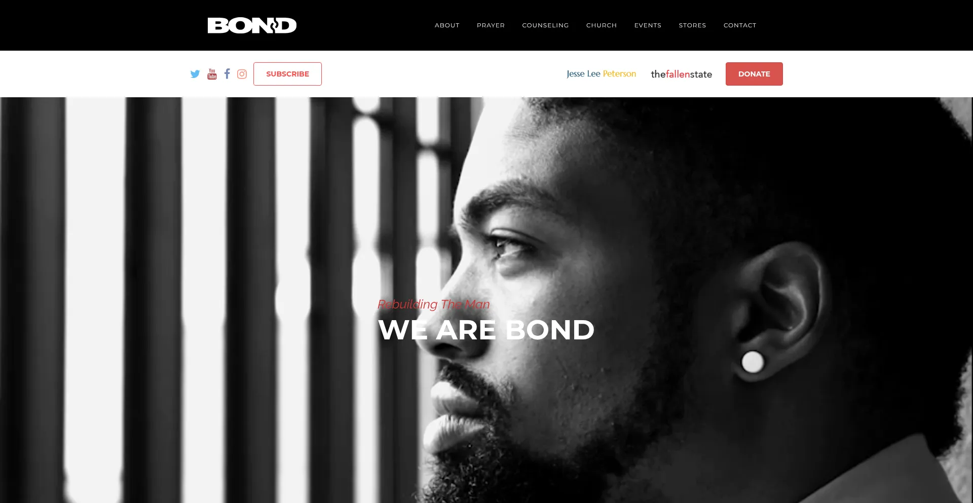 Website screenshot of Rebuildingtheman.com