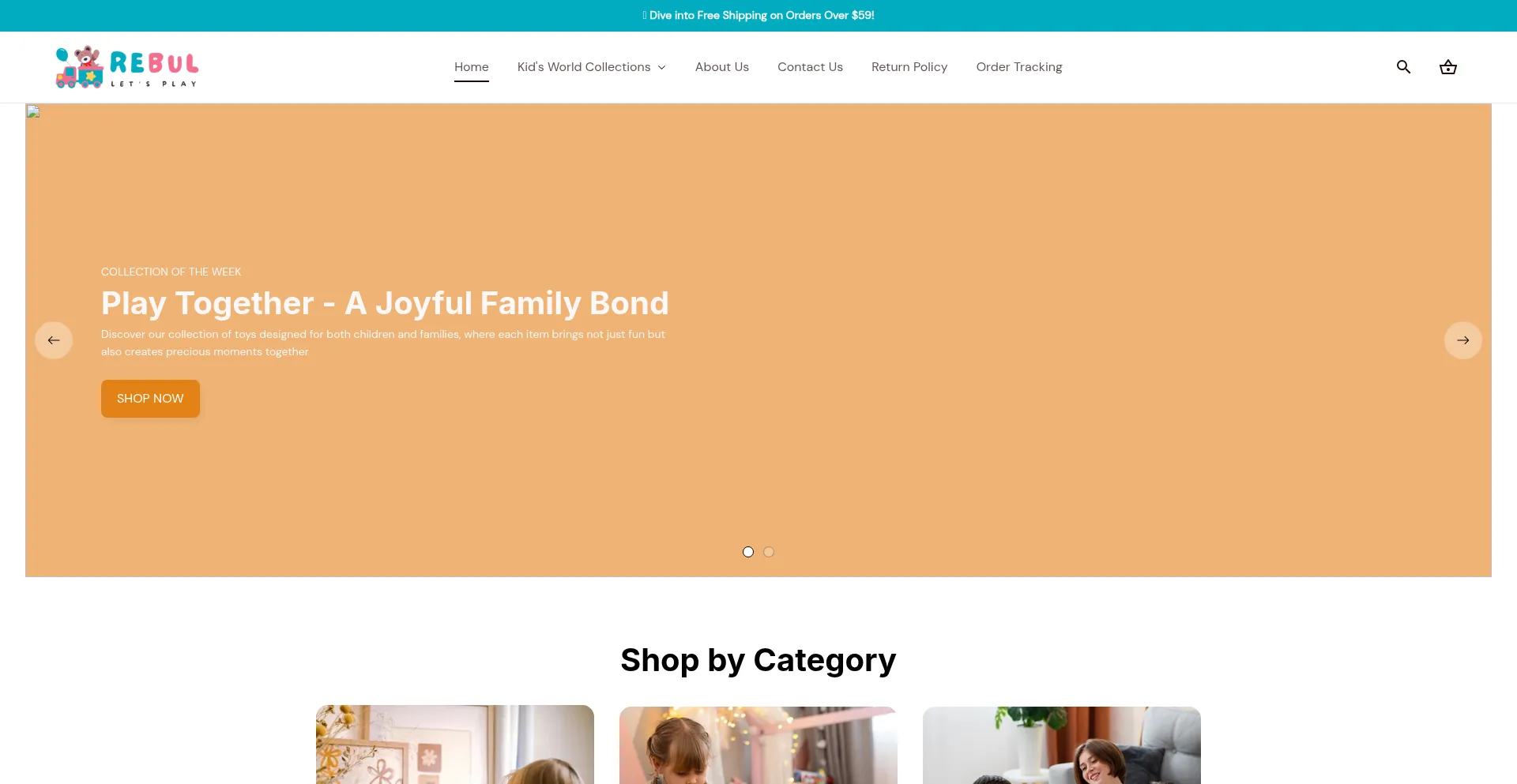 Website screenshot of Rebul.co