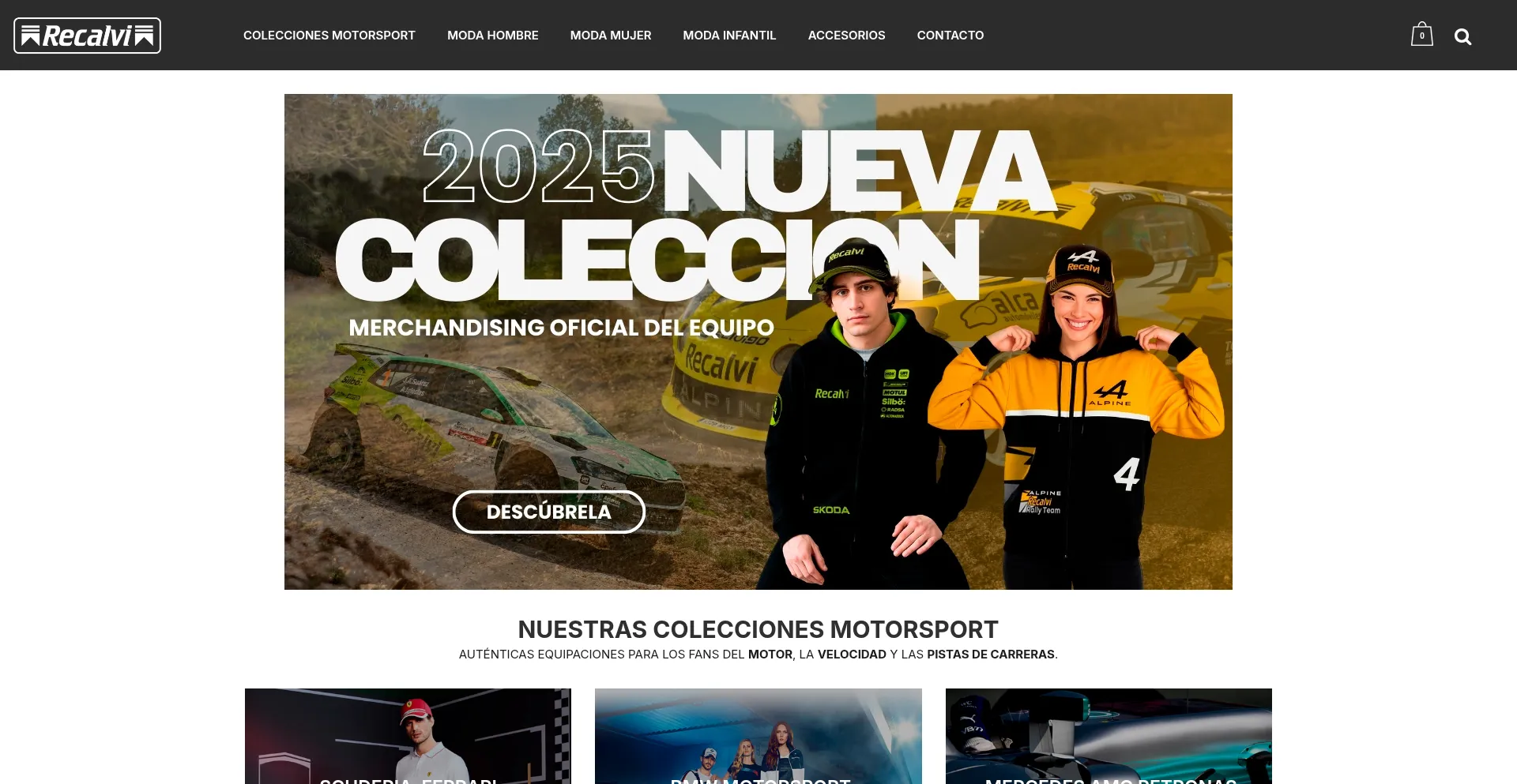 Website screenshot of Recalvisport.es