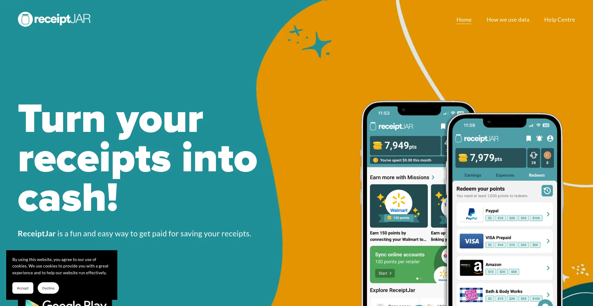Receiptjar.com Screenshot