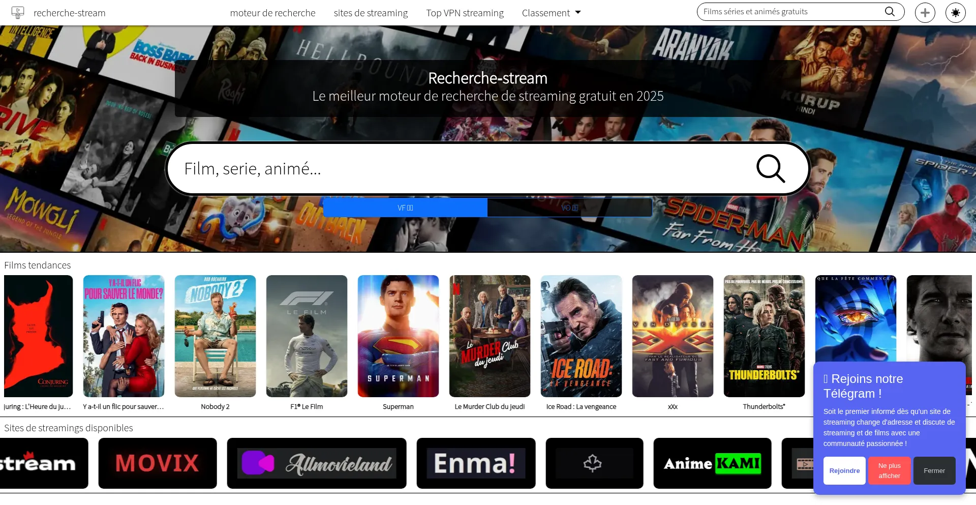 Recherche-stream.fr