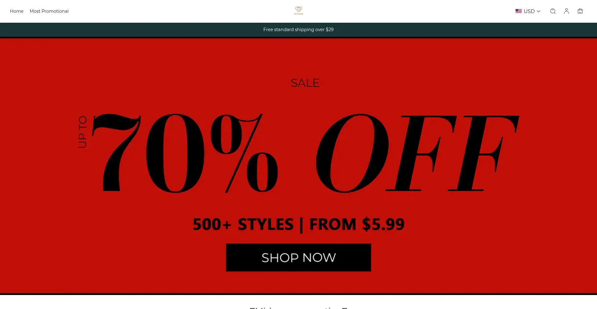 Website screenshot of Recishe.com