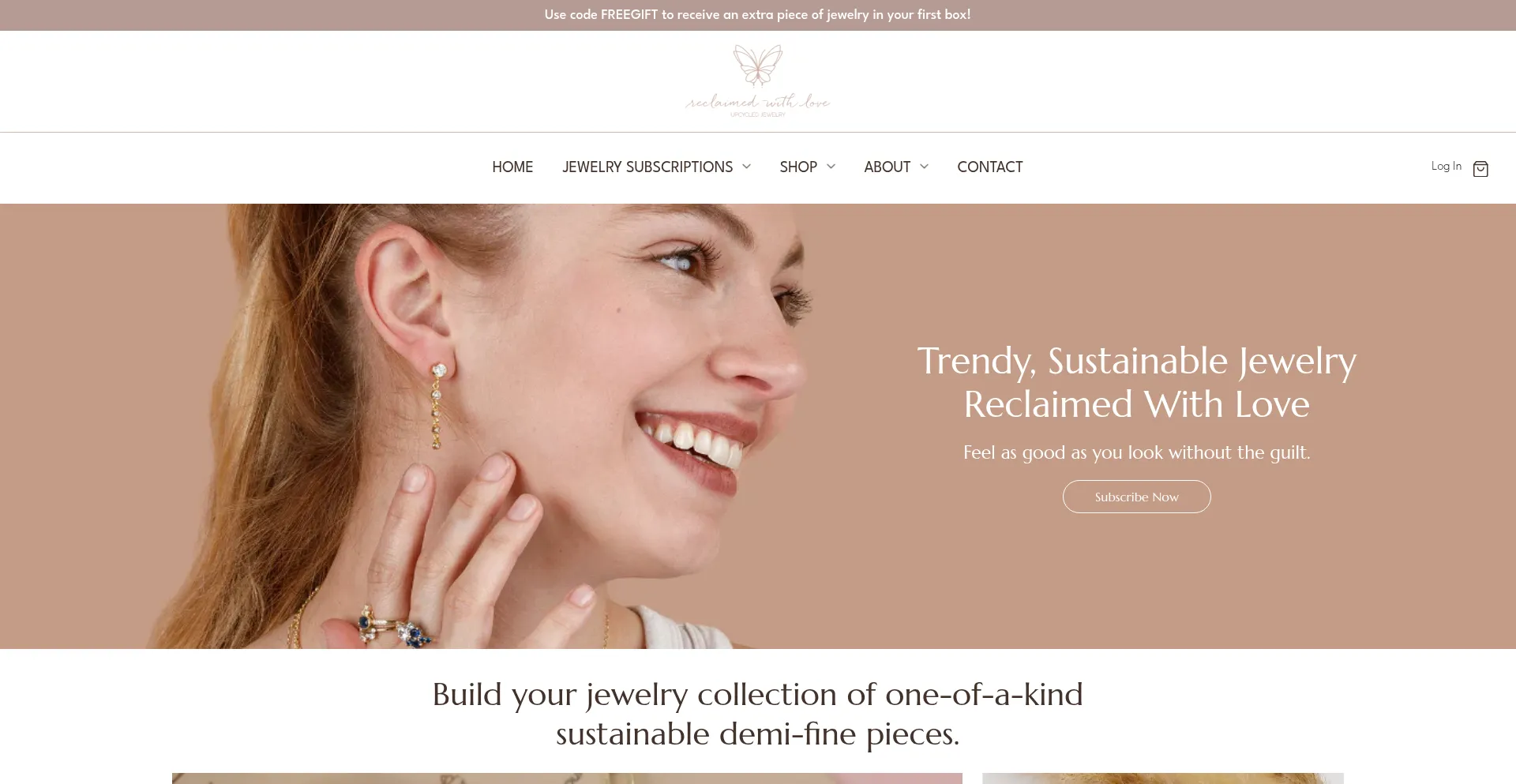 Website screenshot of Reclaimedwithlove.com