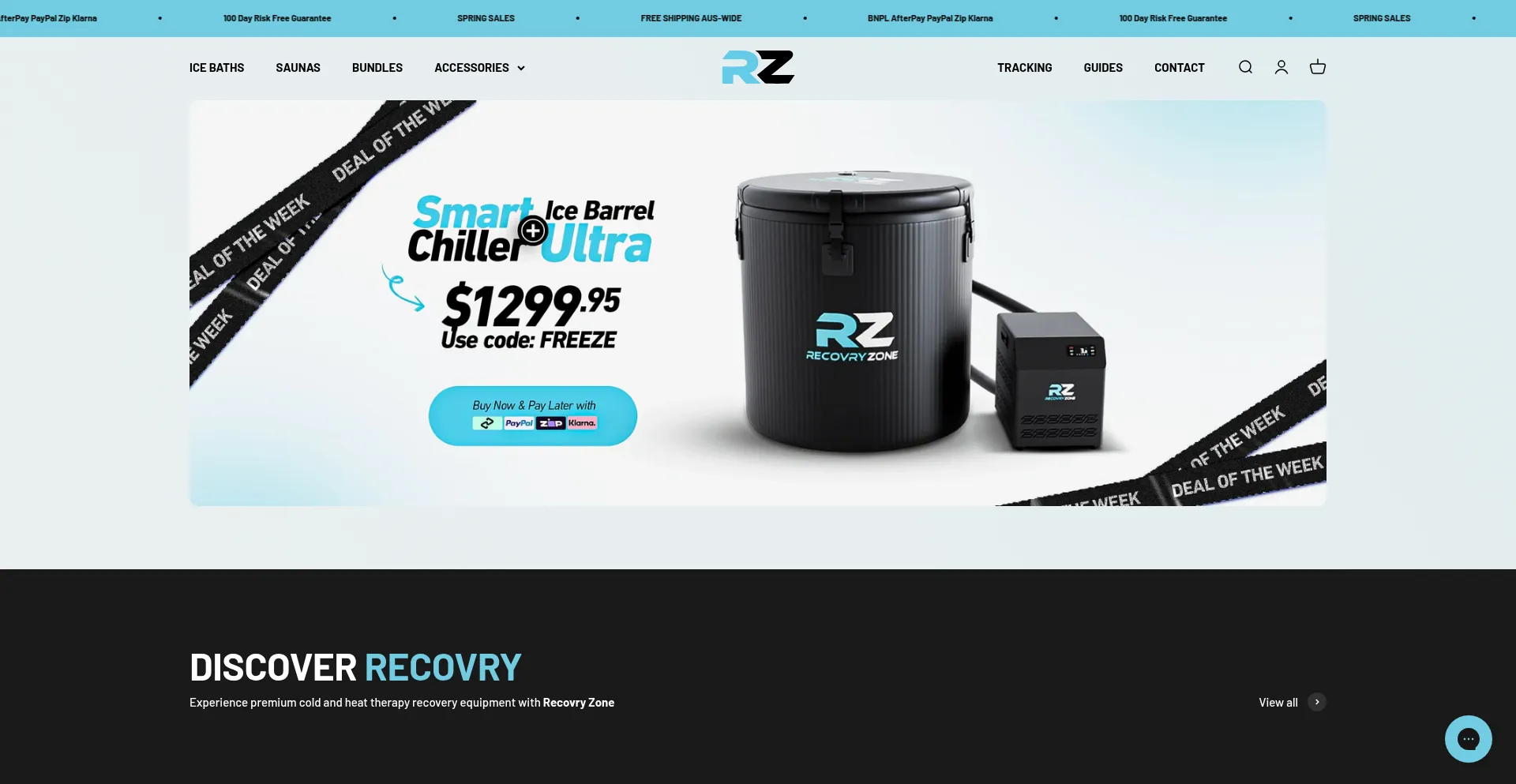 Recovryzone.com Screenshot