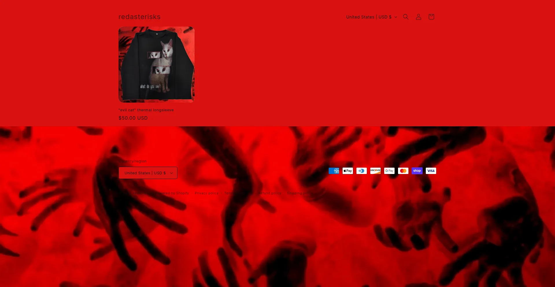 Website screenshot of Redasterisks.com