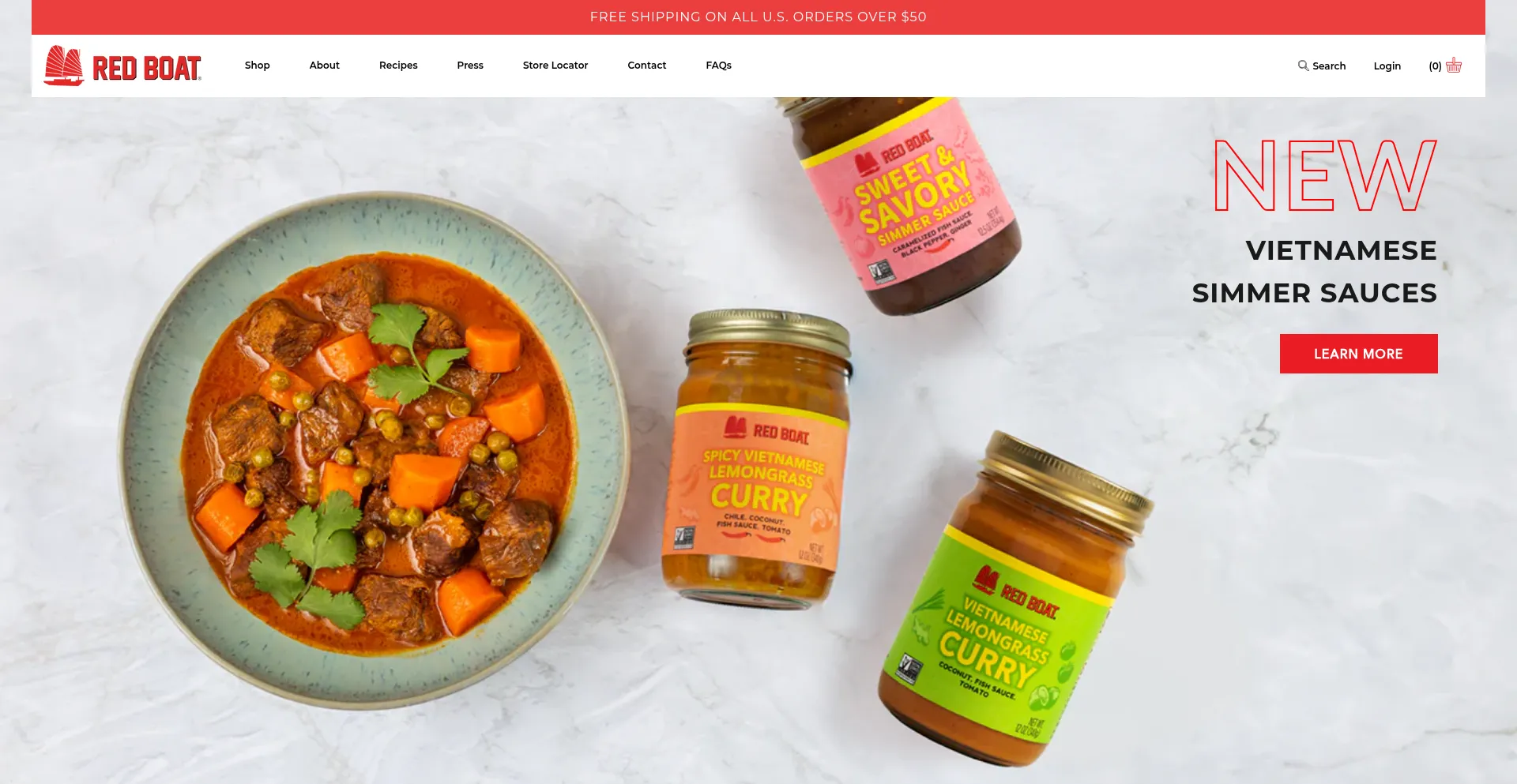 Redboatfishsauce.com Screenshot