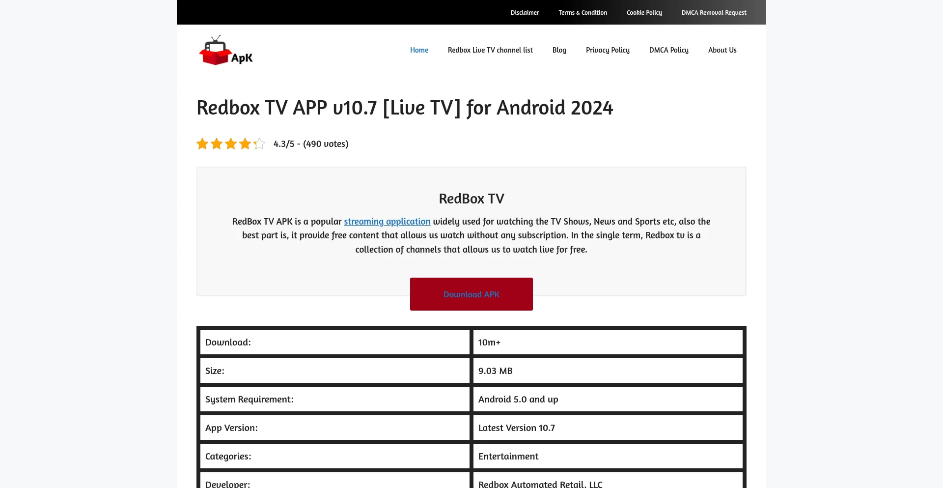 Is Redboxtvapp.pro Safe?